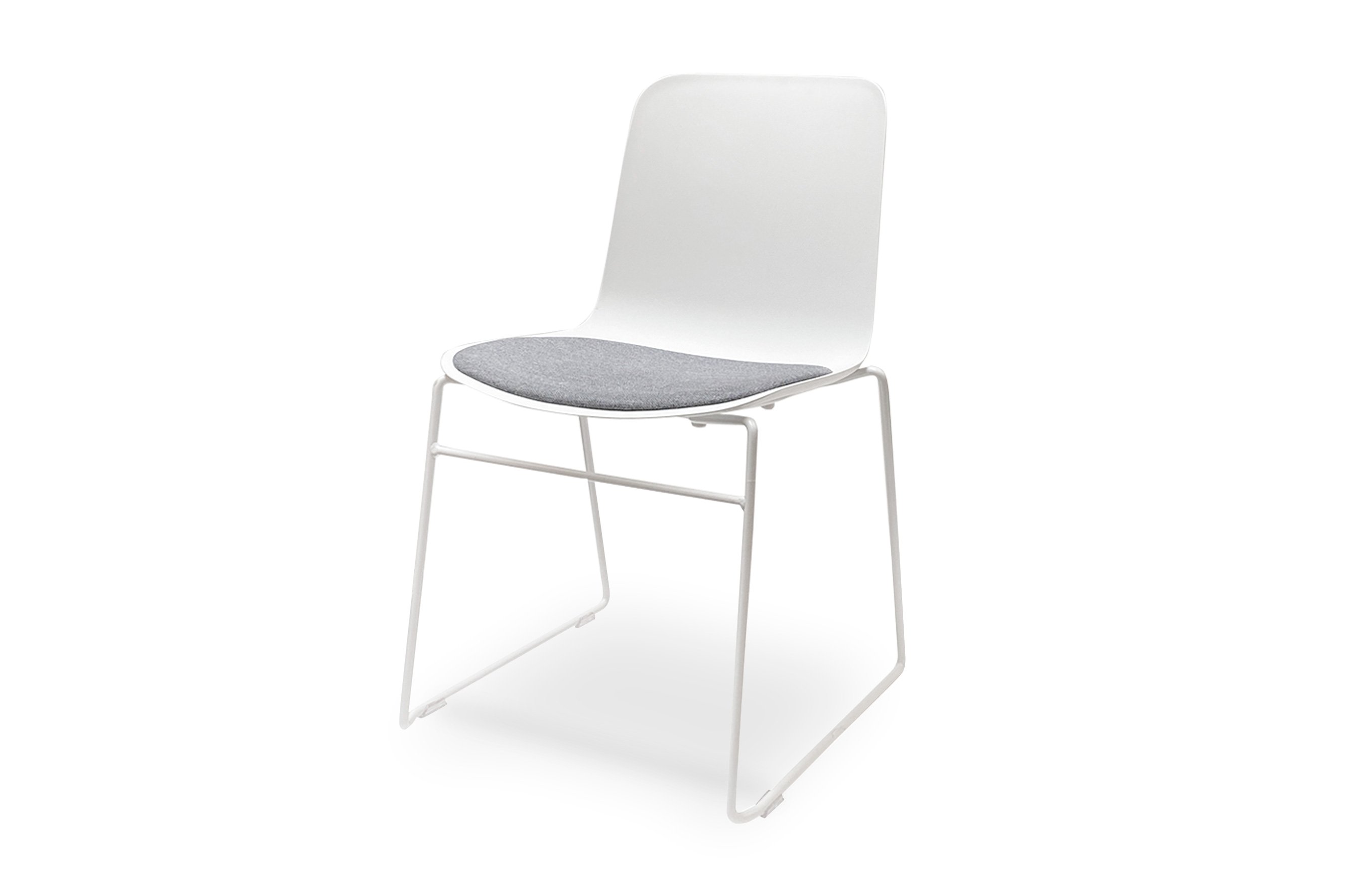 Valentina Chair – White / Grey Cushion 2