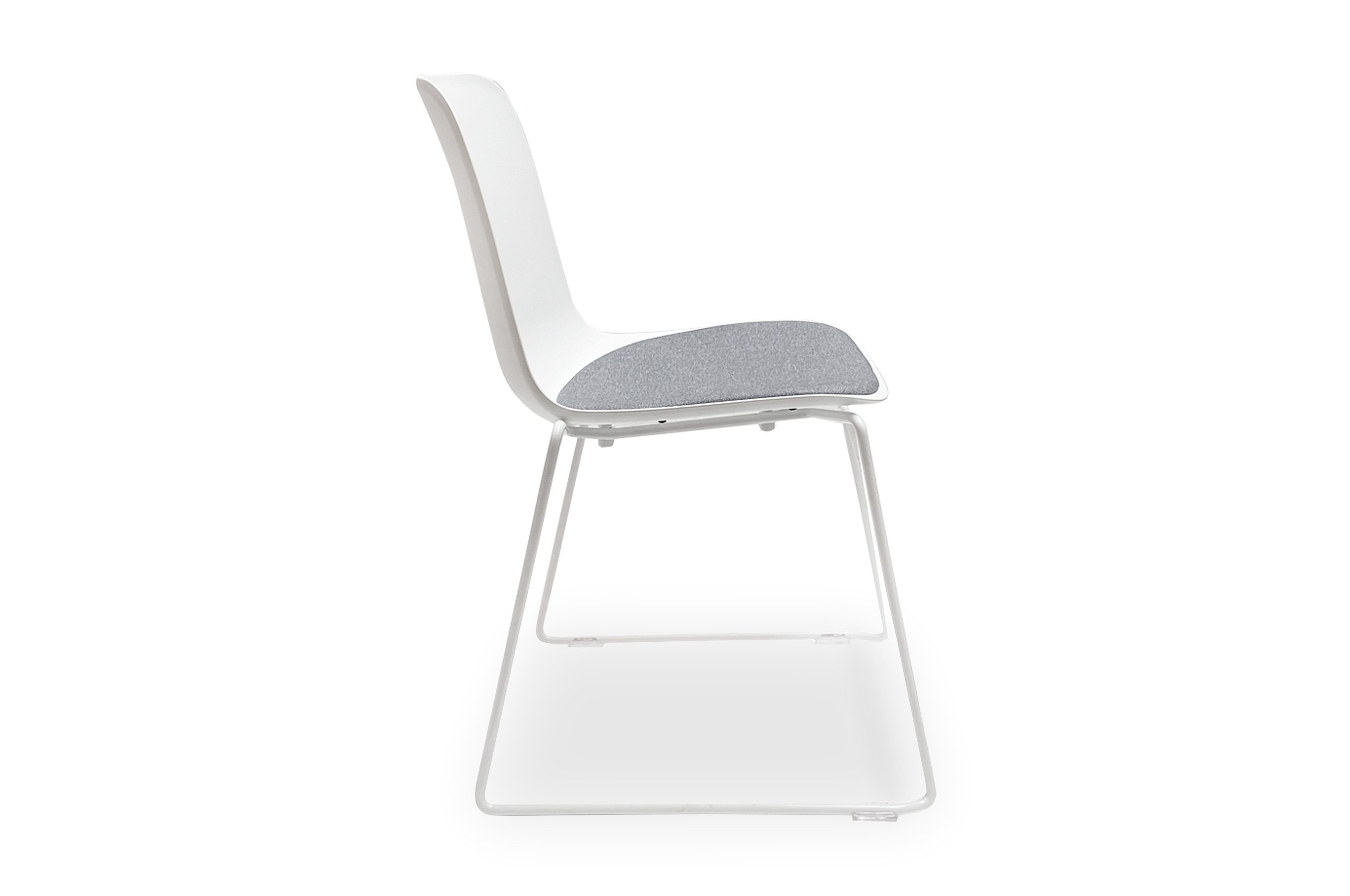 Valentina Chair – White / Grey Cushion 3