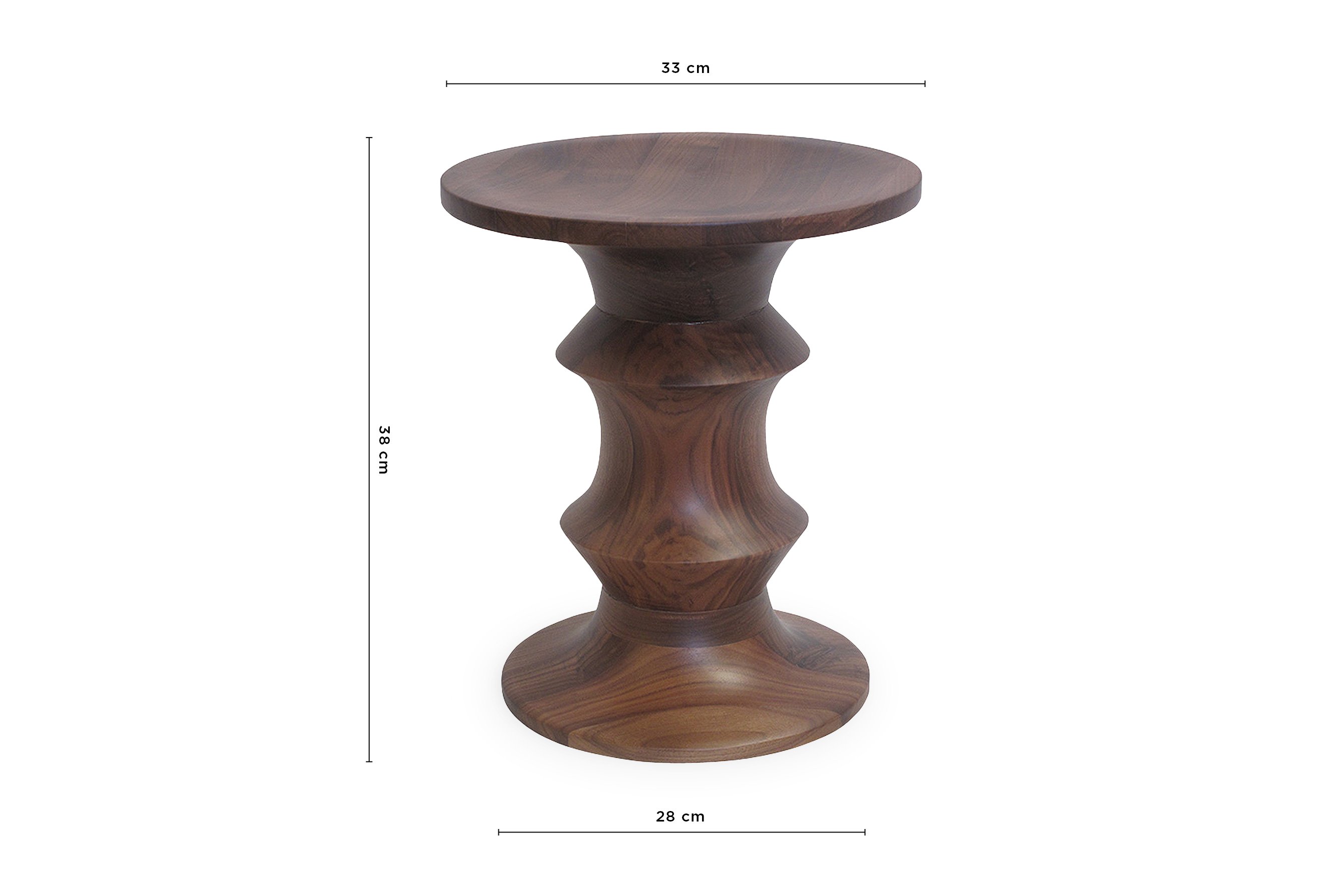 Stool C – Walnut 2