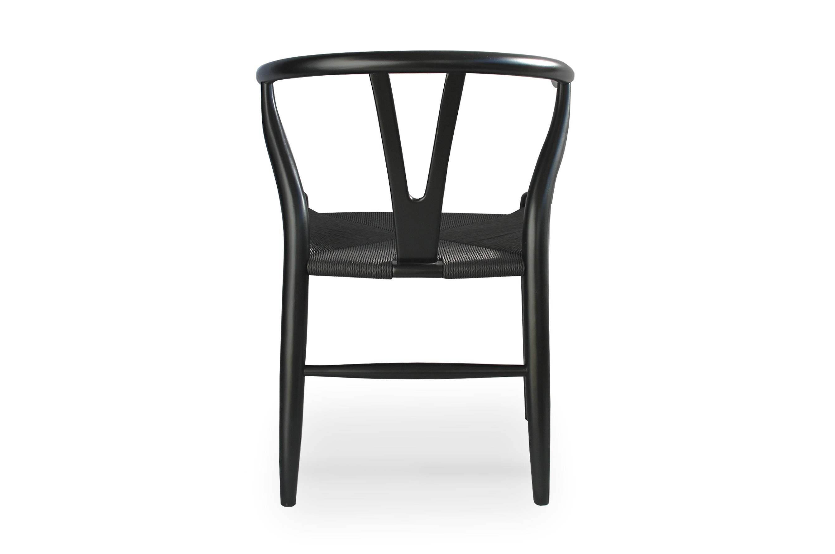 Nordic Y Back Dining Chair – Black / Black Weave 4