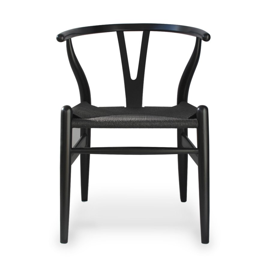 Nordic Y Back Dining Chair – Black / Black Weave 16