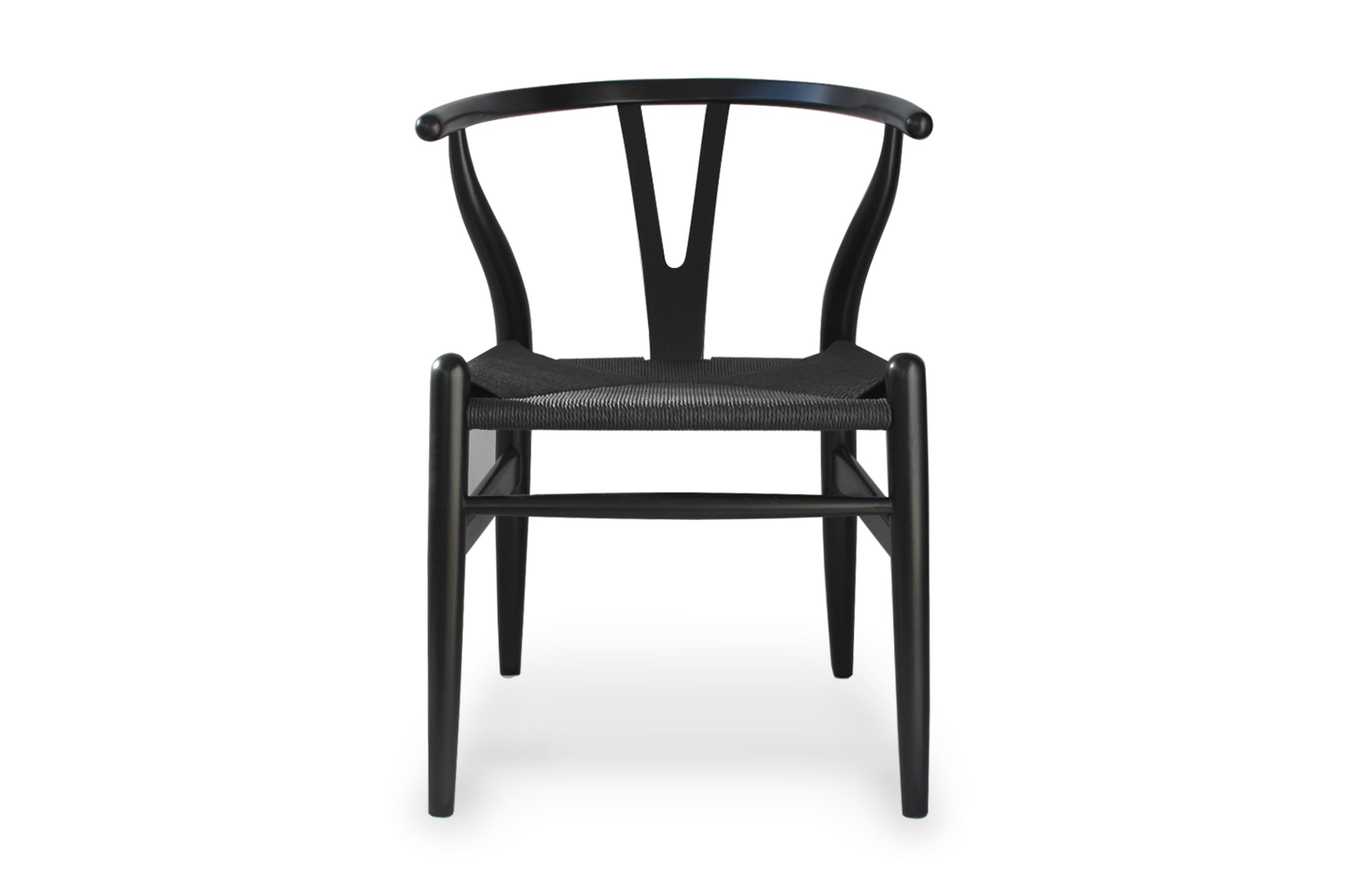 Nordic Y Back Dining Chair – Black / Black Weave 1