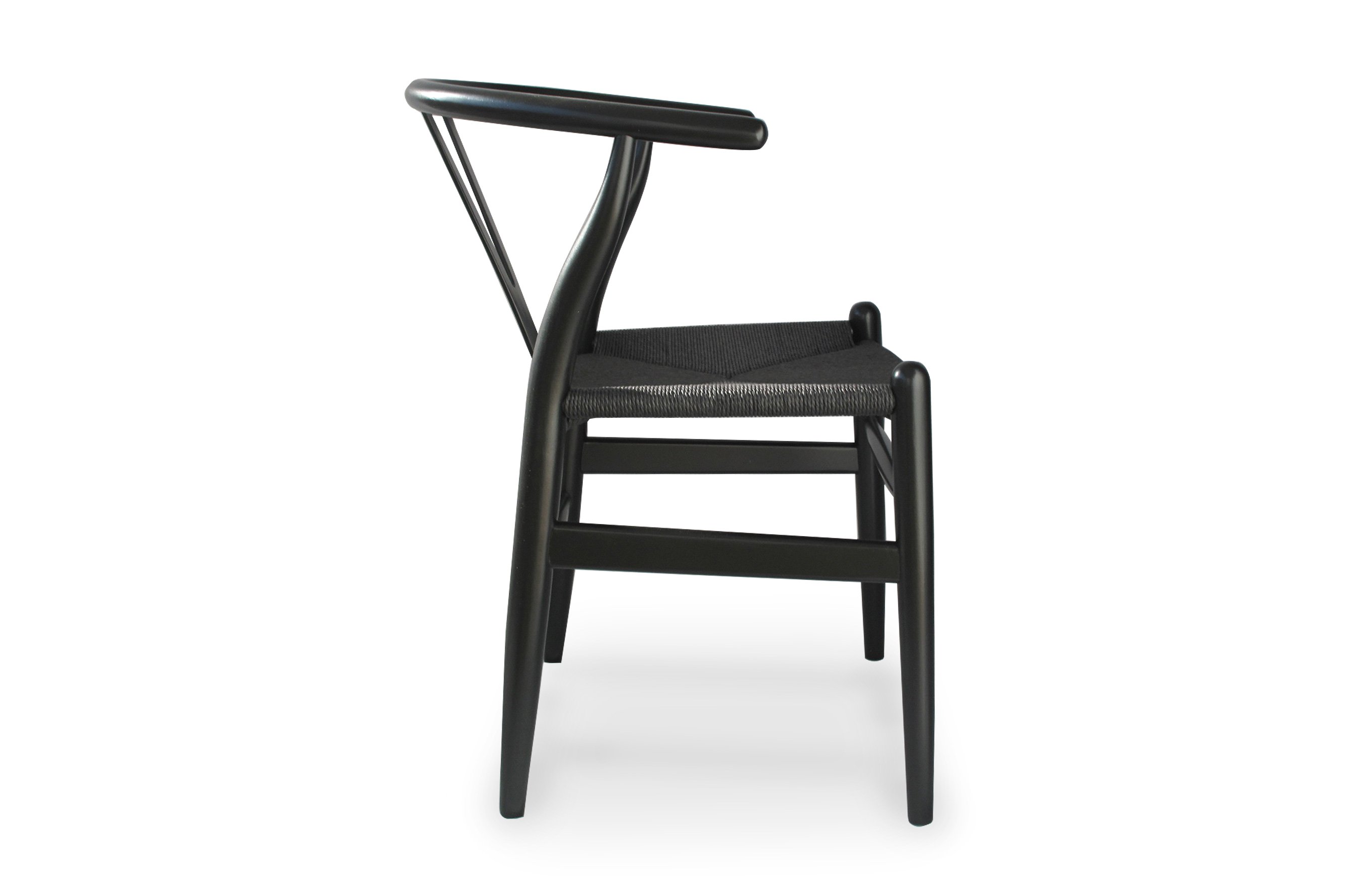 Nordic Y Back Dining Chair – Black / Black Weave 3