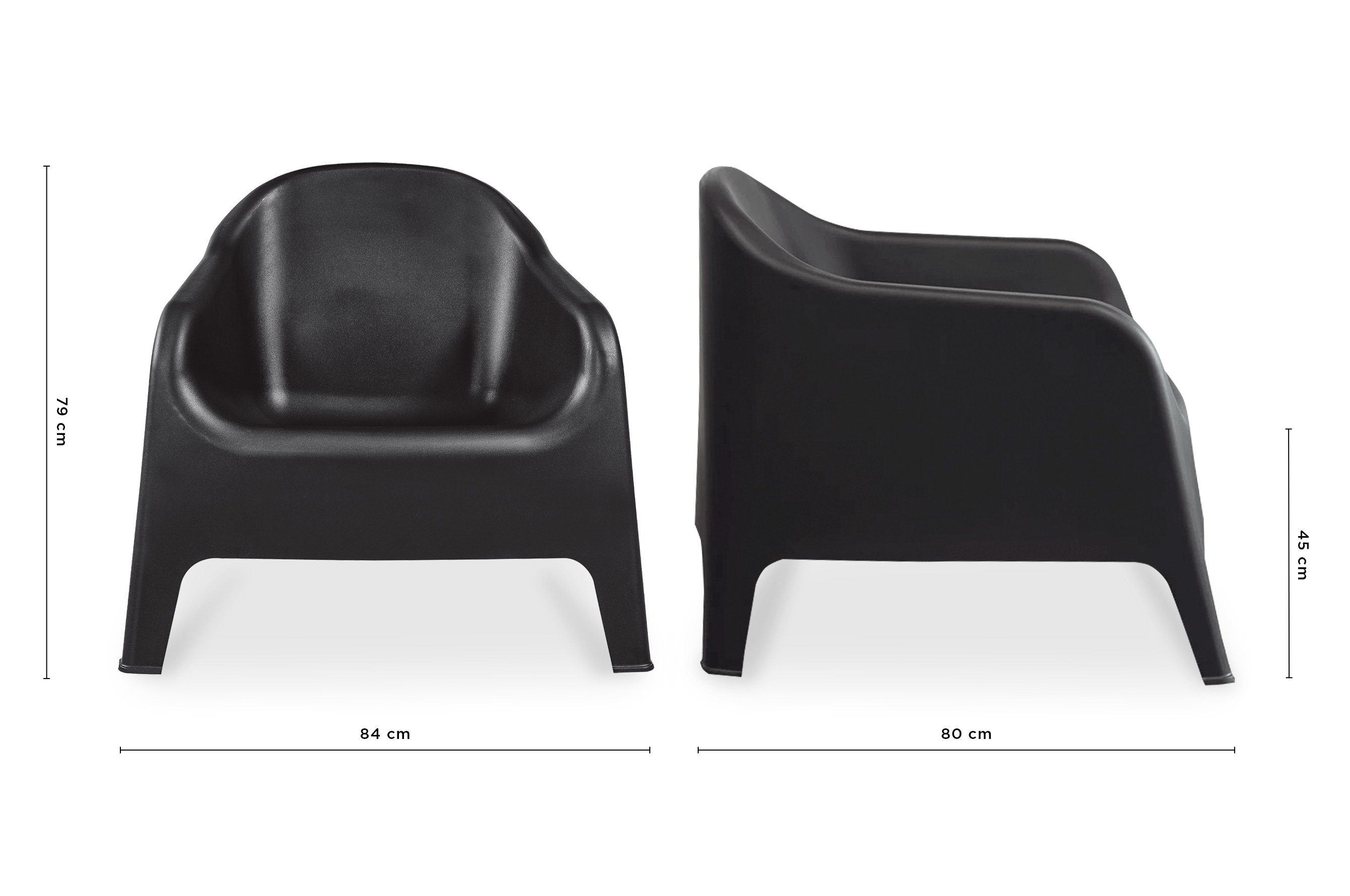 Enzo Chair – Black – Set of 2 8
