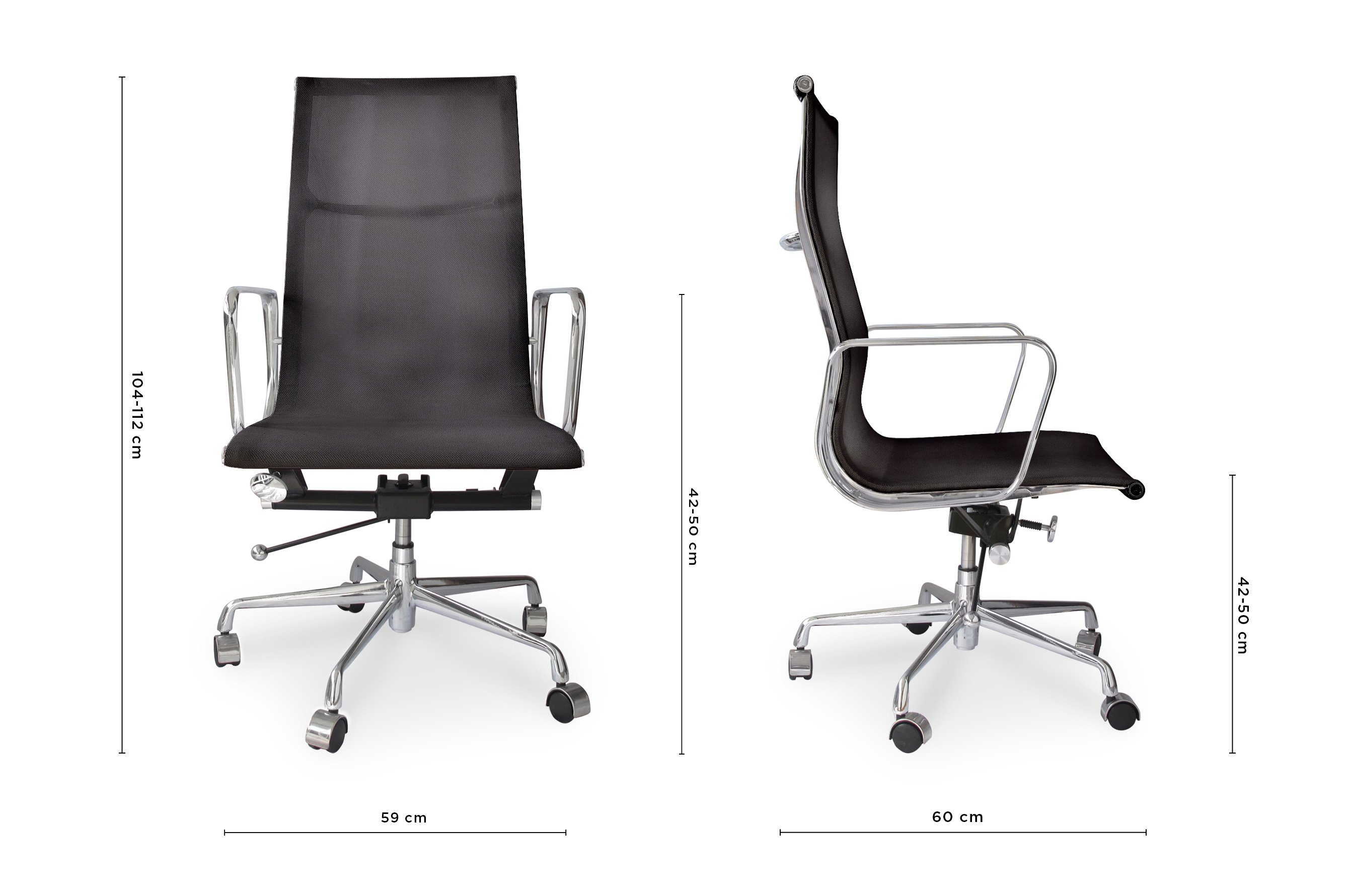 Group High Back Mesh Office Chair – Black 5