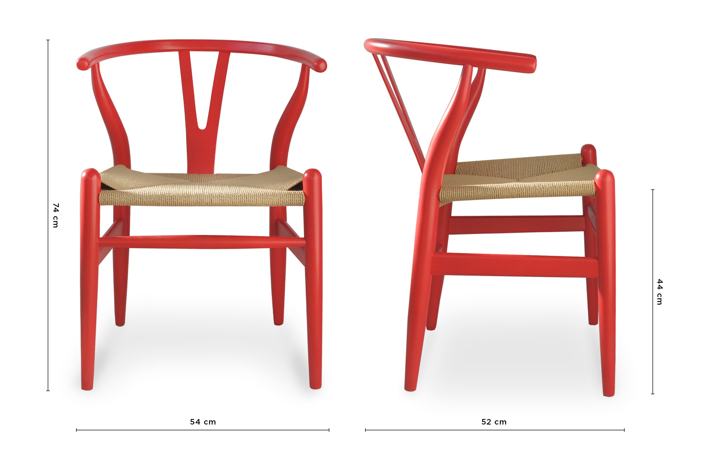 Nordic Y Back Dining Chair – Red 5