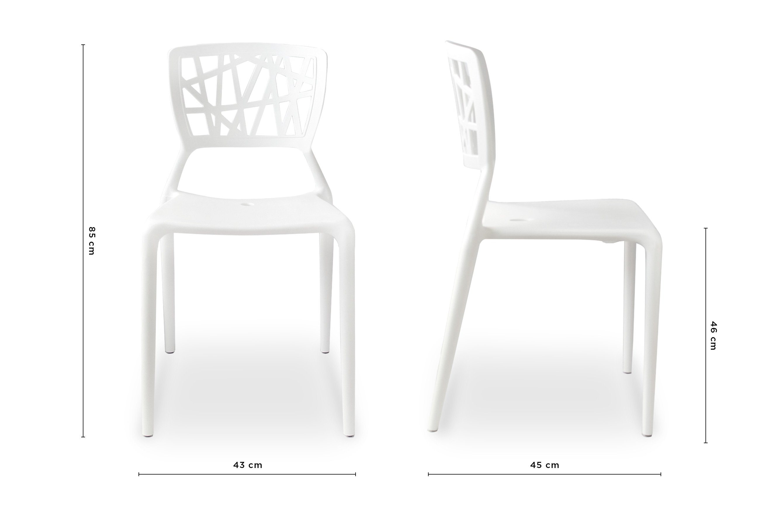 Kriss Kross Chair – White 5