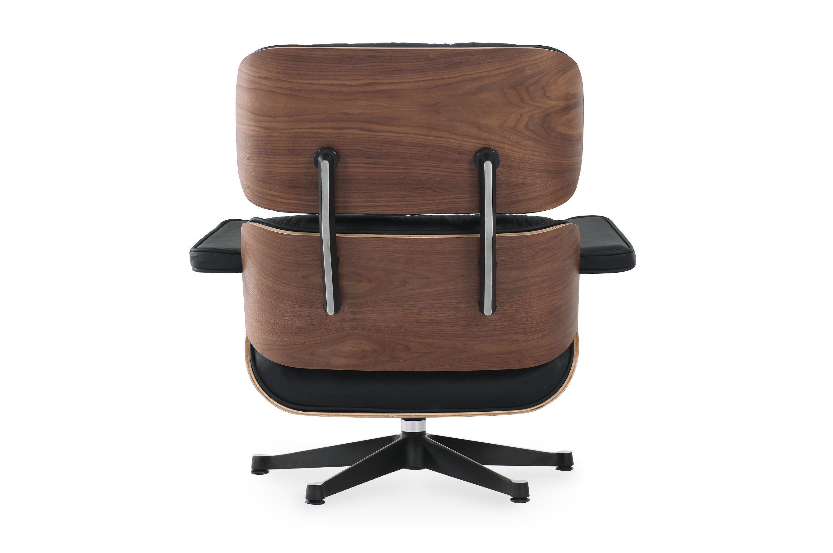 The Lounge Chair & Ottoman Premium – Black / Walnut 2