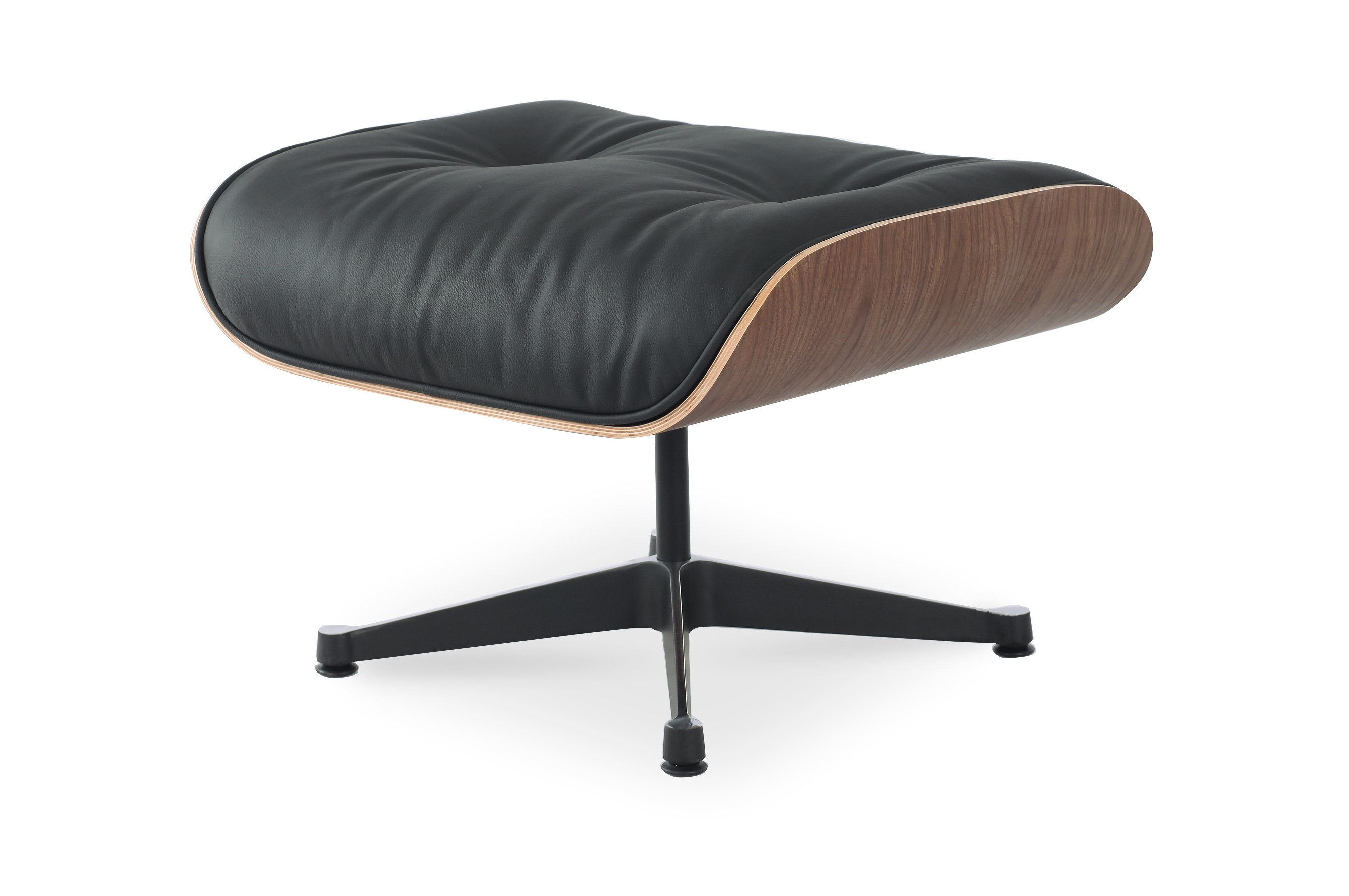 The Lounge Chair & Ottoman Premium – Black / Walnut 4