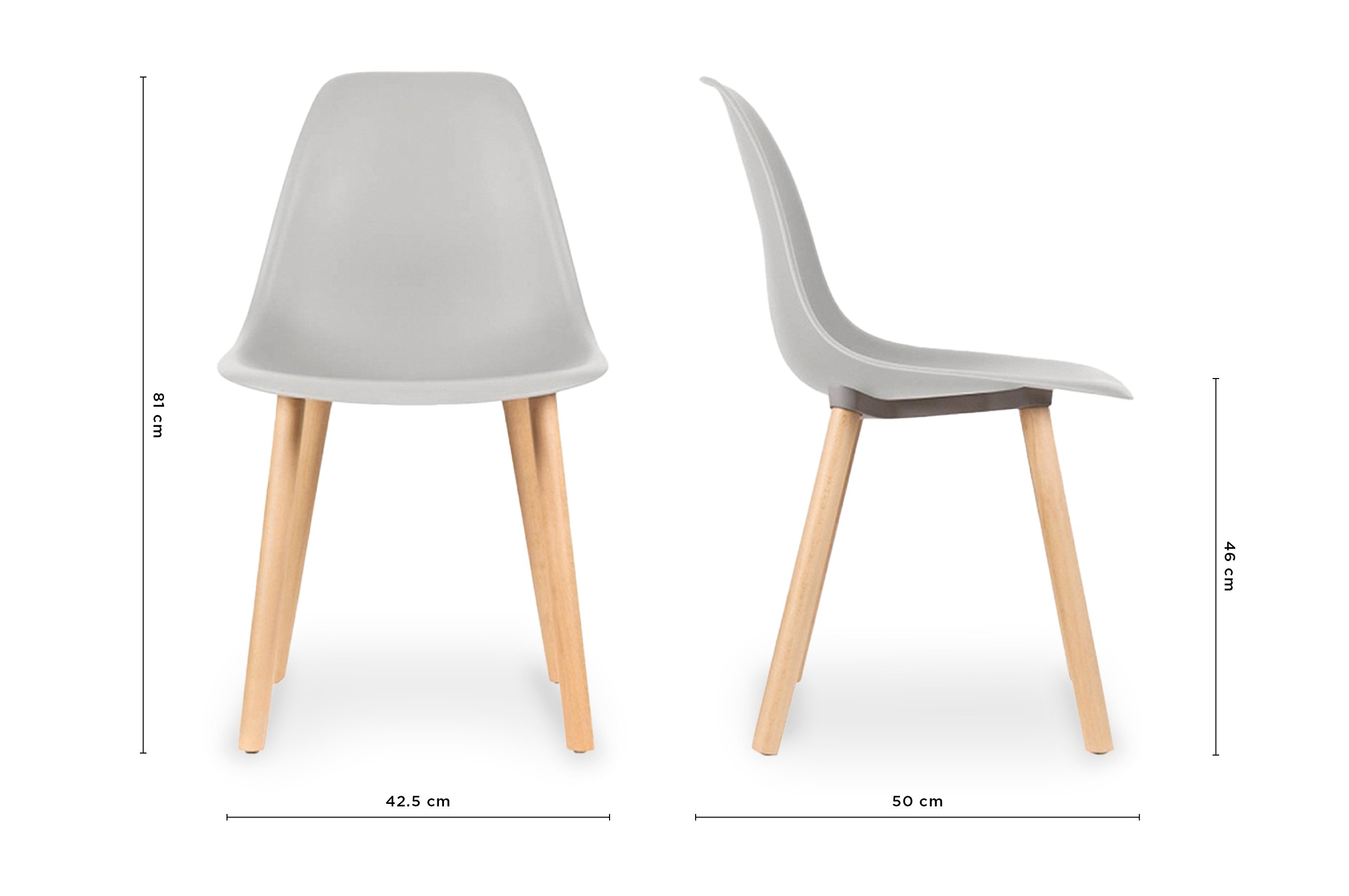 Novell Dining Chair – Light Grey 5