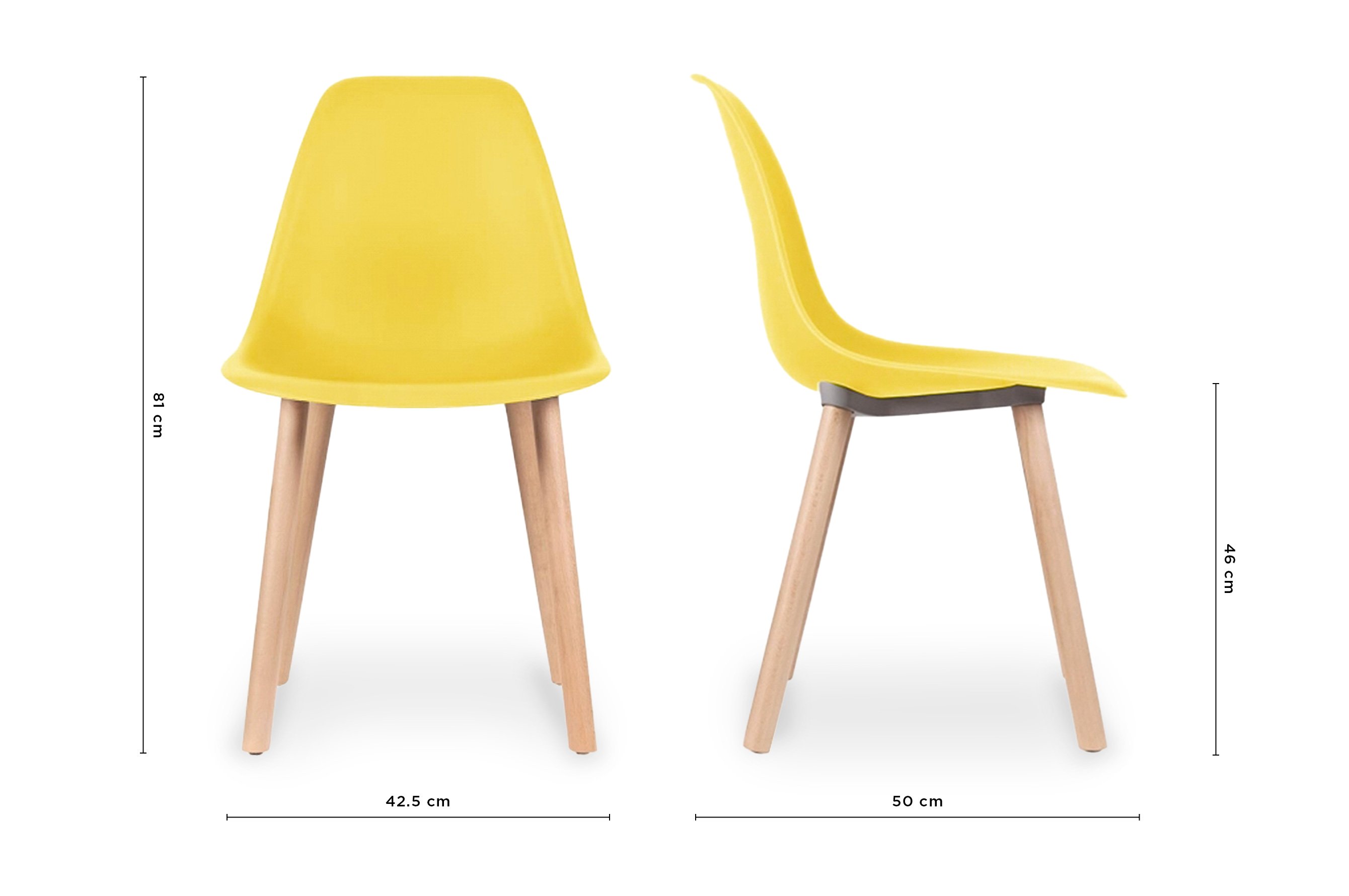 Novell Dining Chair – Yellow 5