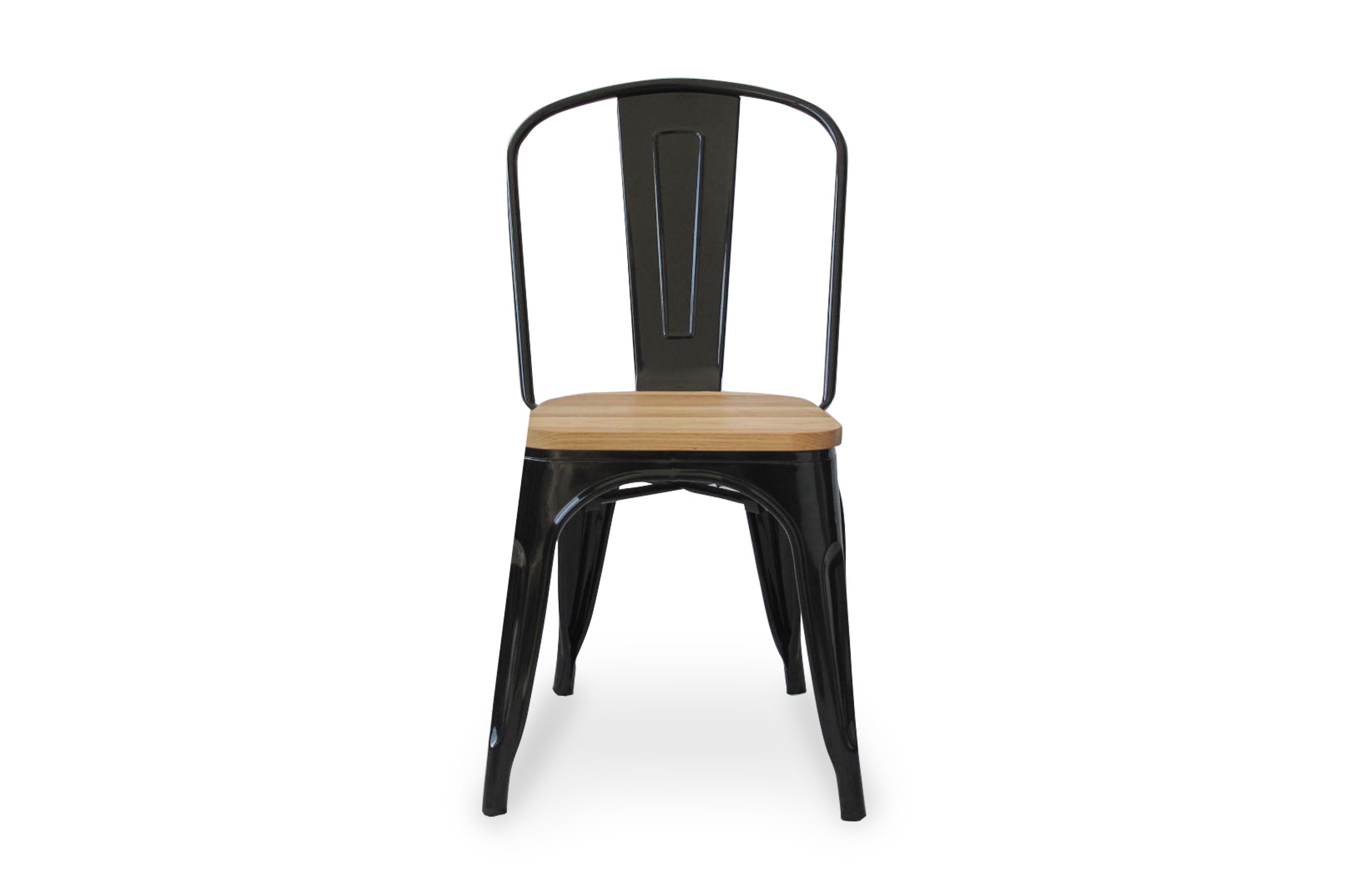 Amelie Chair – Matt Black / Natural Elm Wood 1