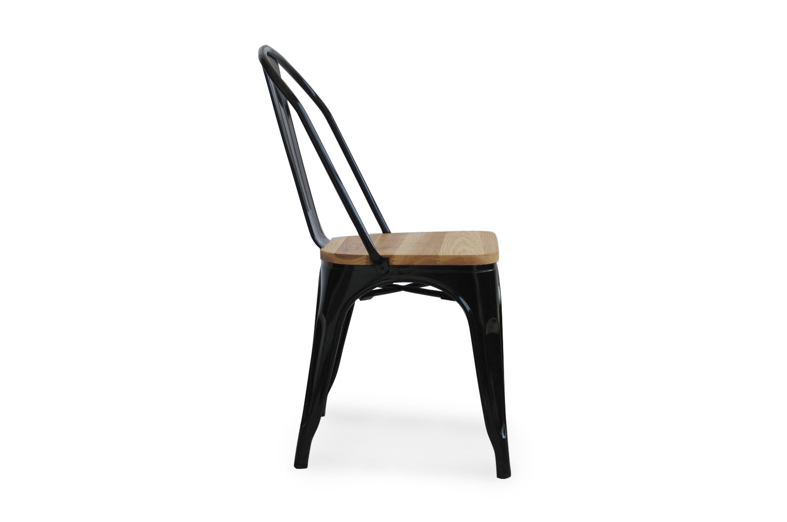 Amelie Chair – Matt Black / Natural Elm Wood 3