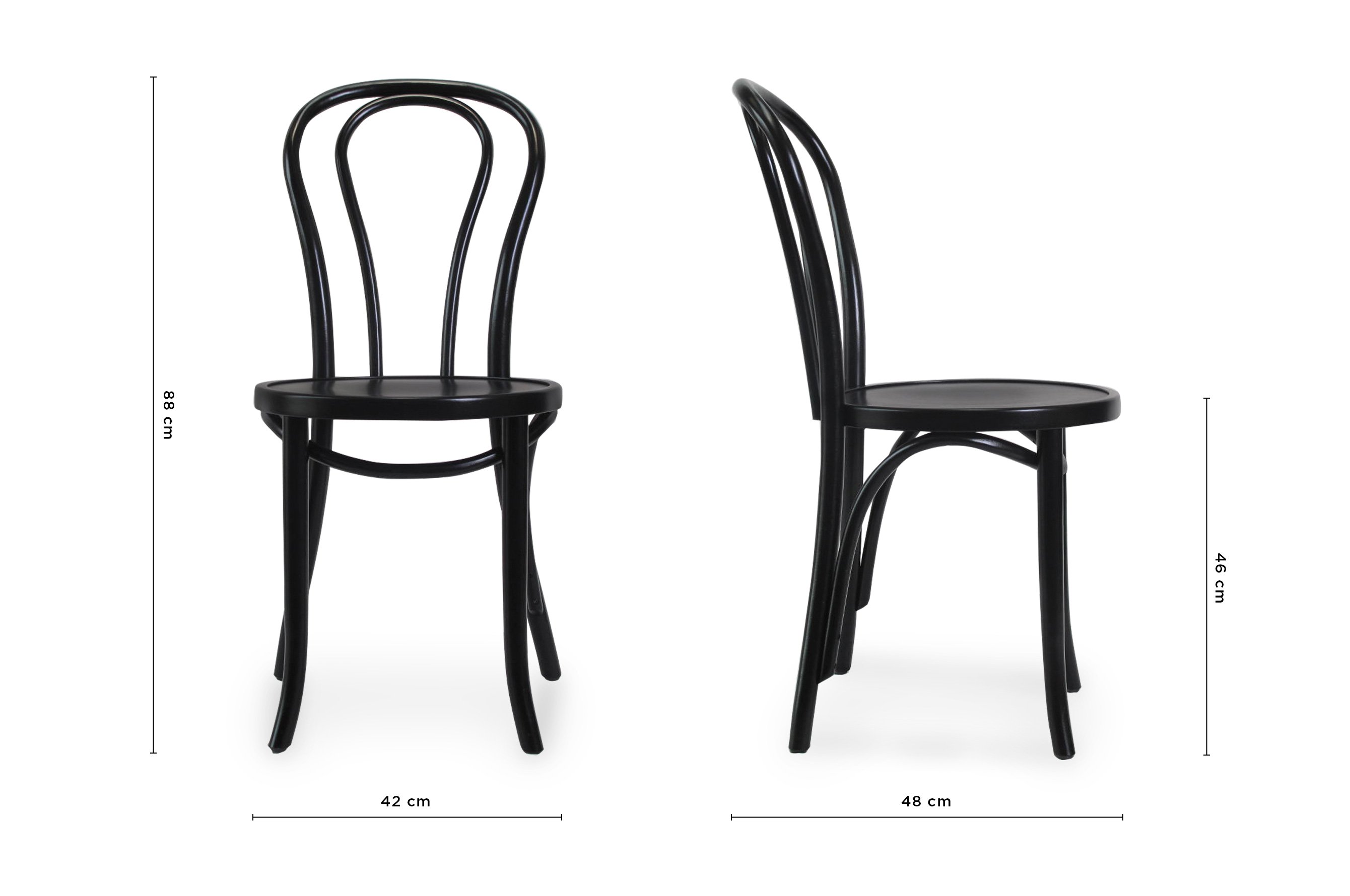 Vienna Bentwood Chair – Black 5