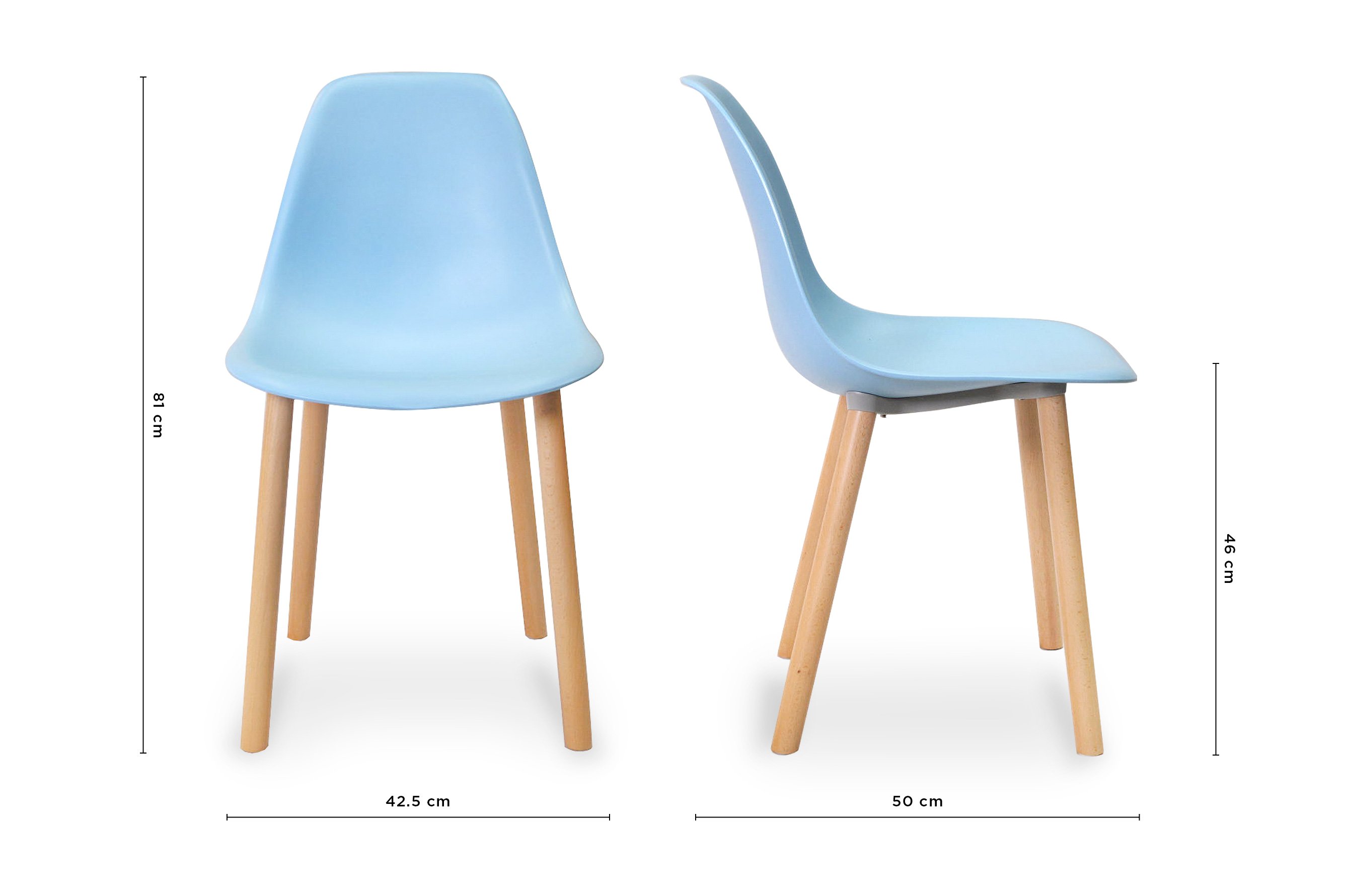 Novell Dining Chair – Light Blue 5