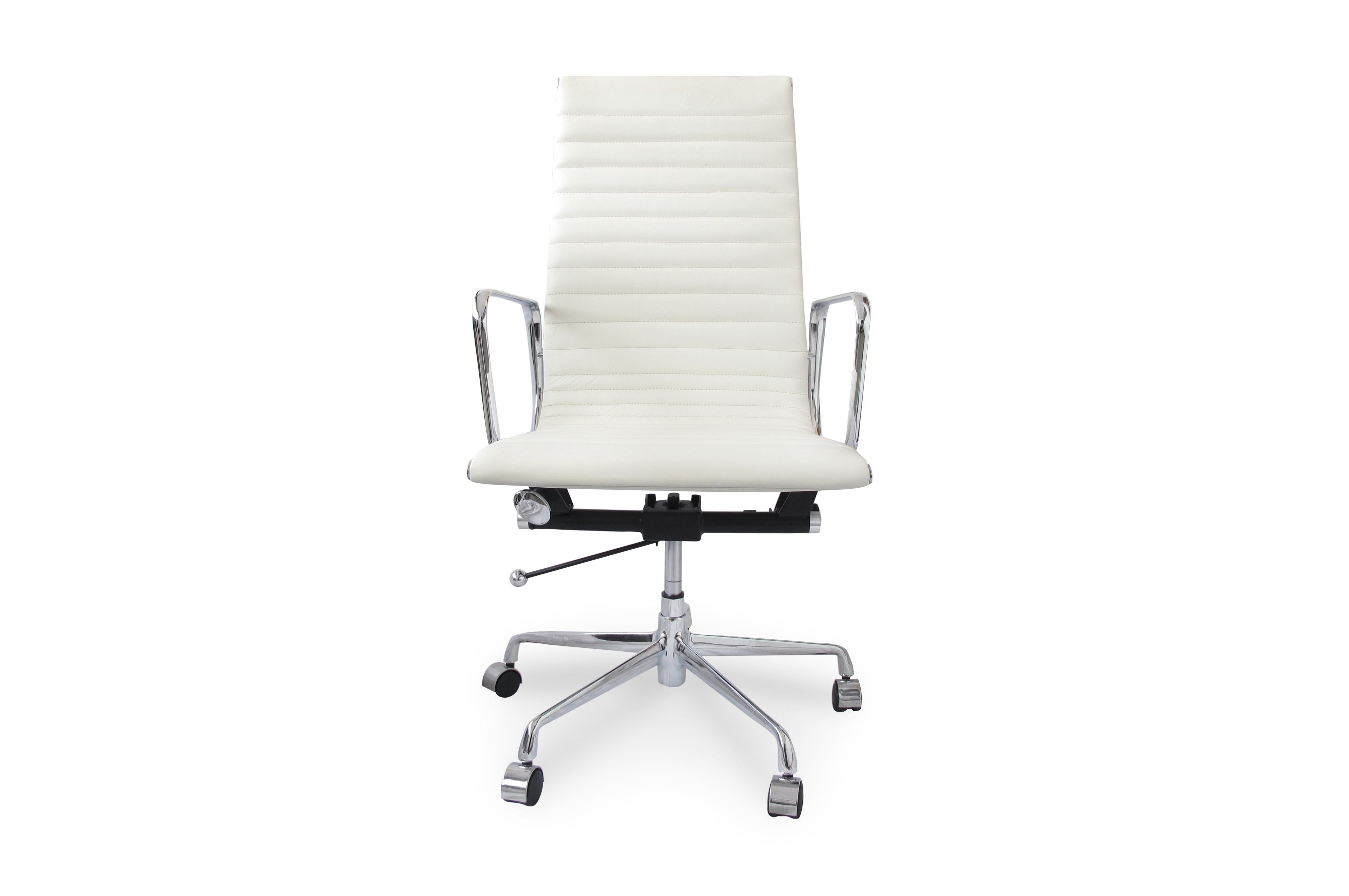 Group Ribbed High Back Office Chair – White 1