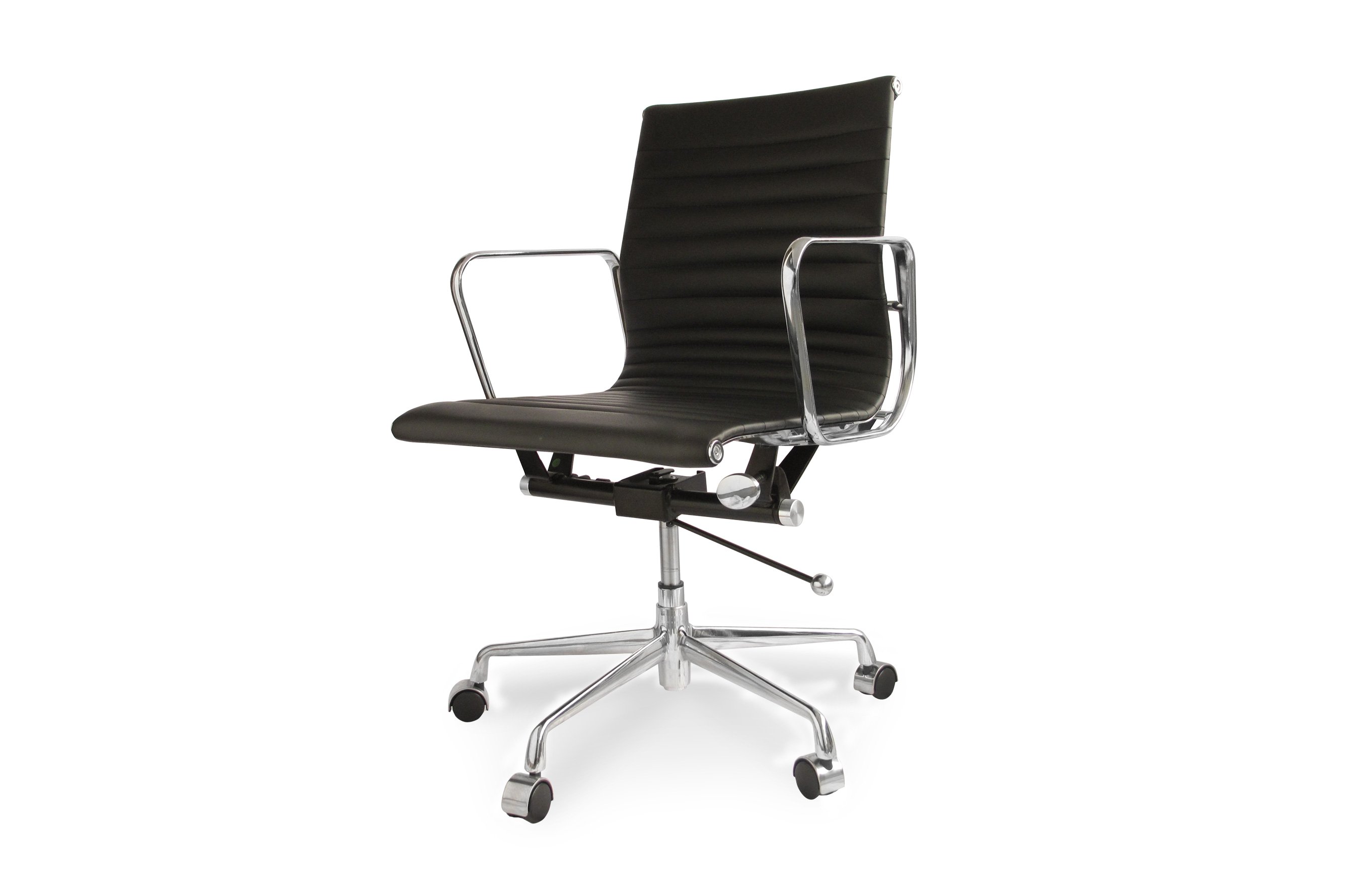 Group Ribbed Low Back Office Chair – Black 2
