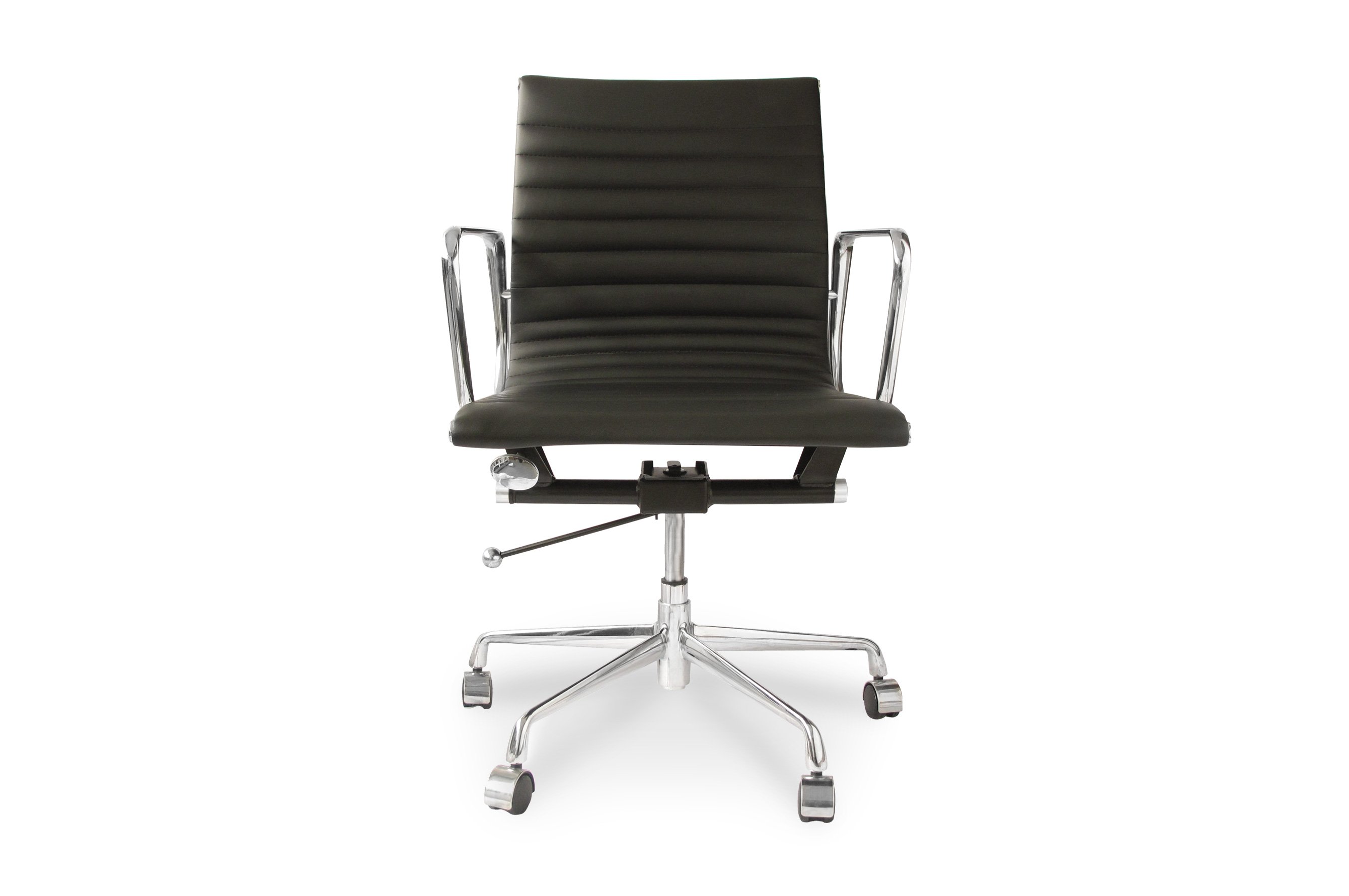 Group Ribbed Low Back Office Chair – Black 1