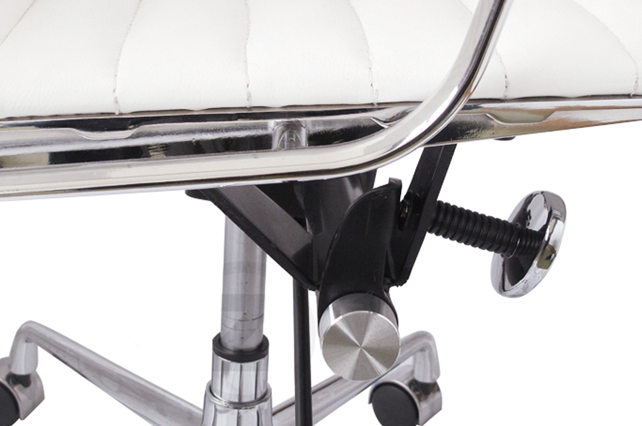 Group Ribbed Low Back Office Chair – White 5