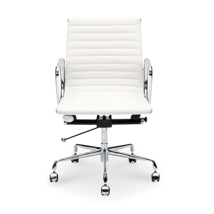 Group Ribbed Low Back Office Chair – White 2