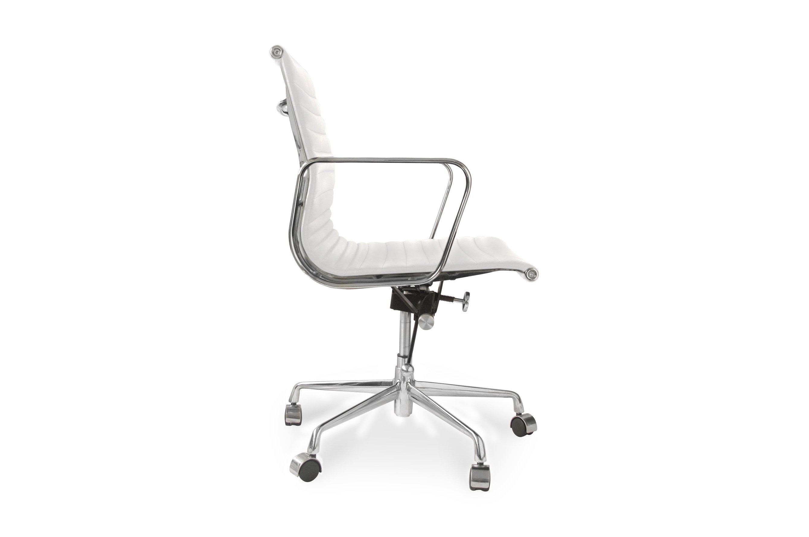 Group Ribbed Low Back Office Chair – White 3