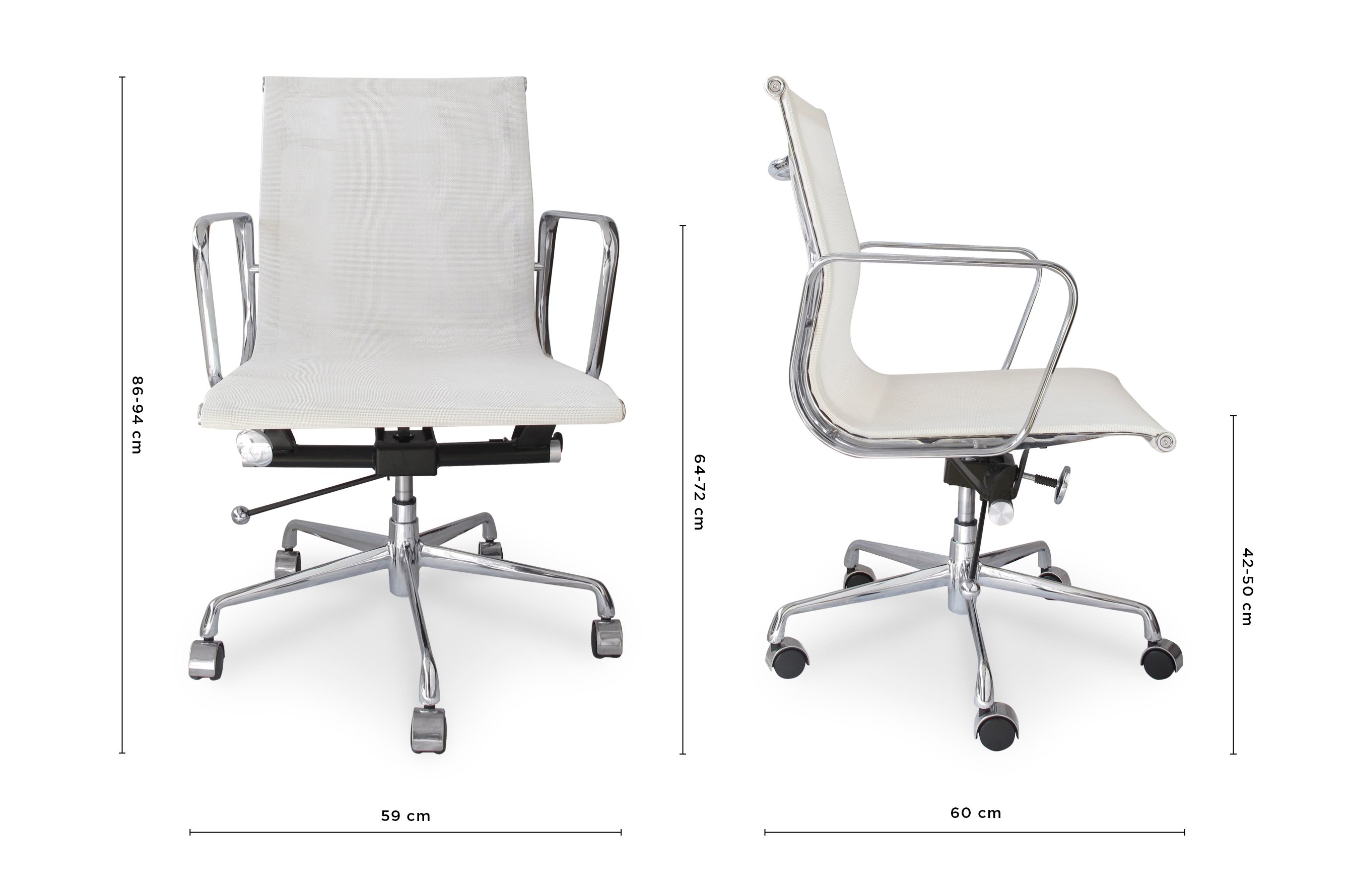 Group Low Back Mesh Office Chair – White 5