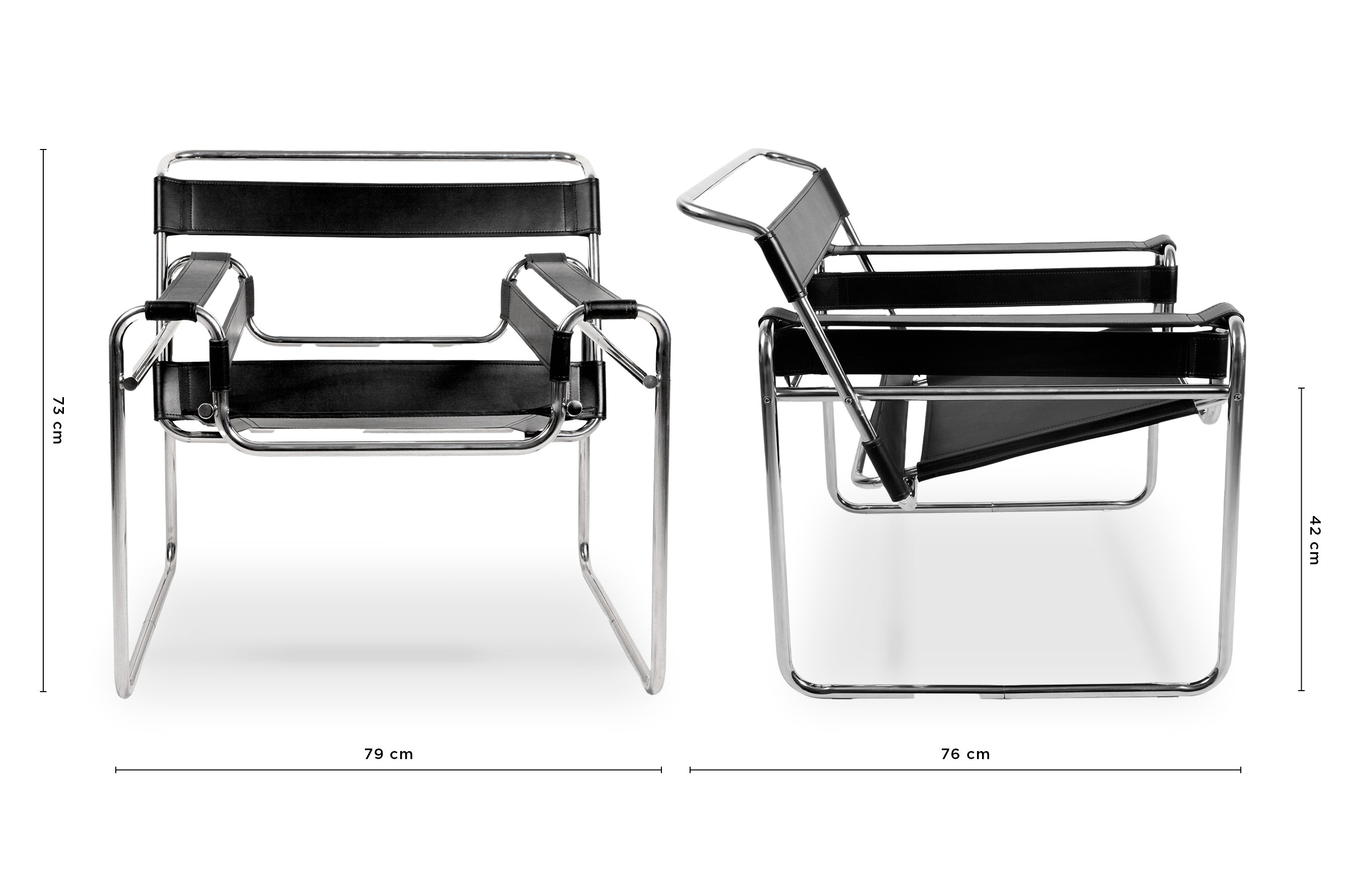 Replica Wassily Chair – Black 4