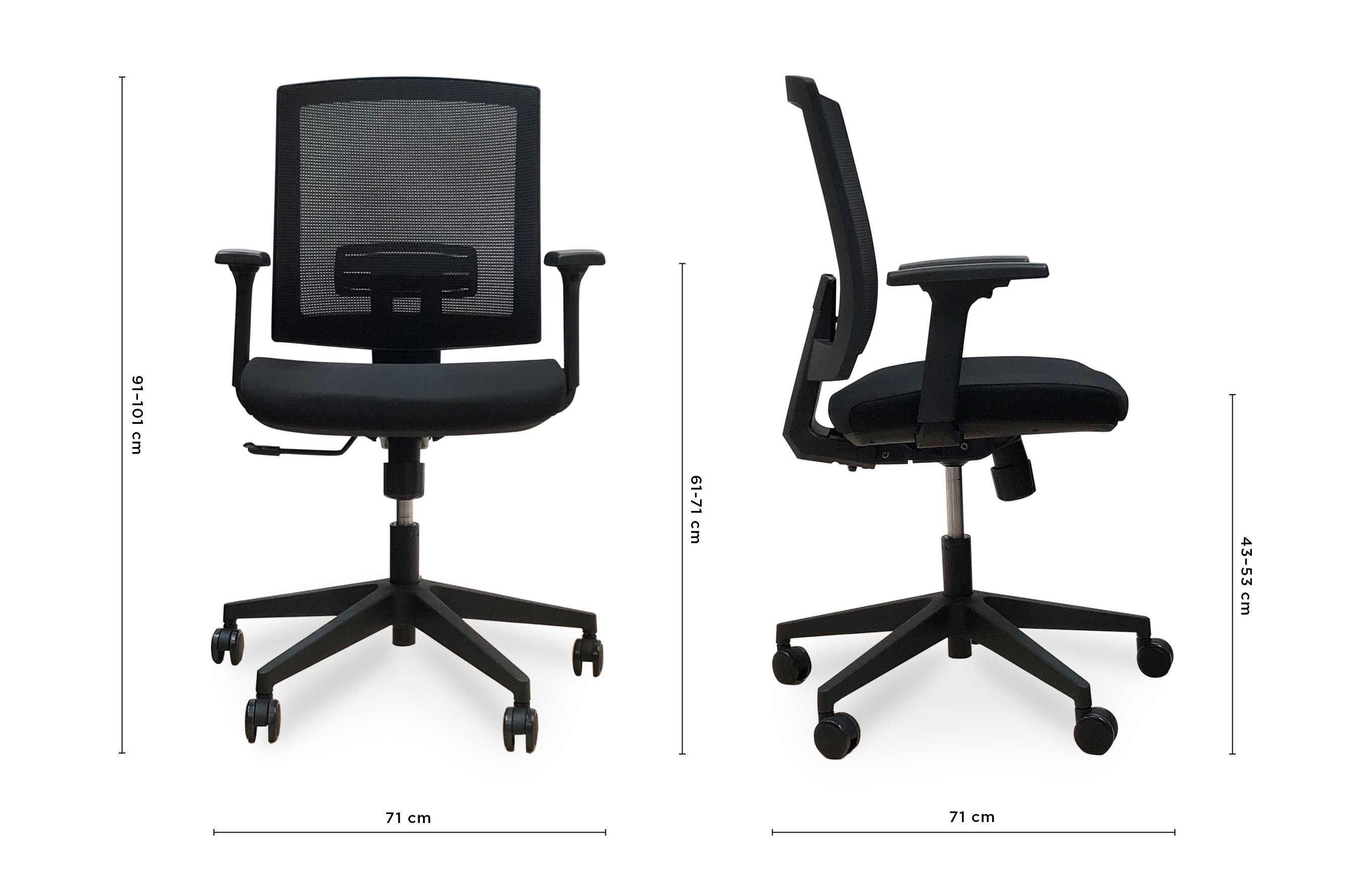 Identity 2.0 Padded Office Chair – Black 5