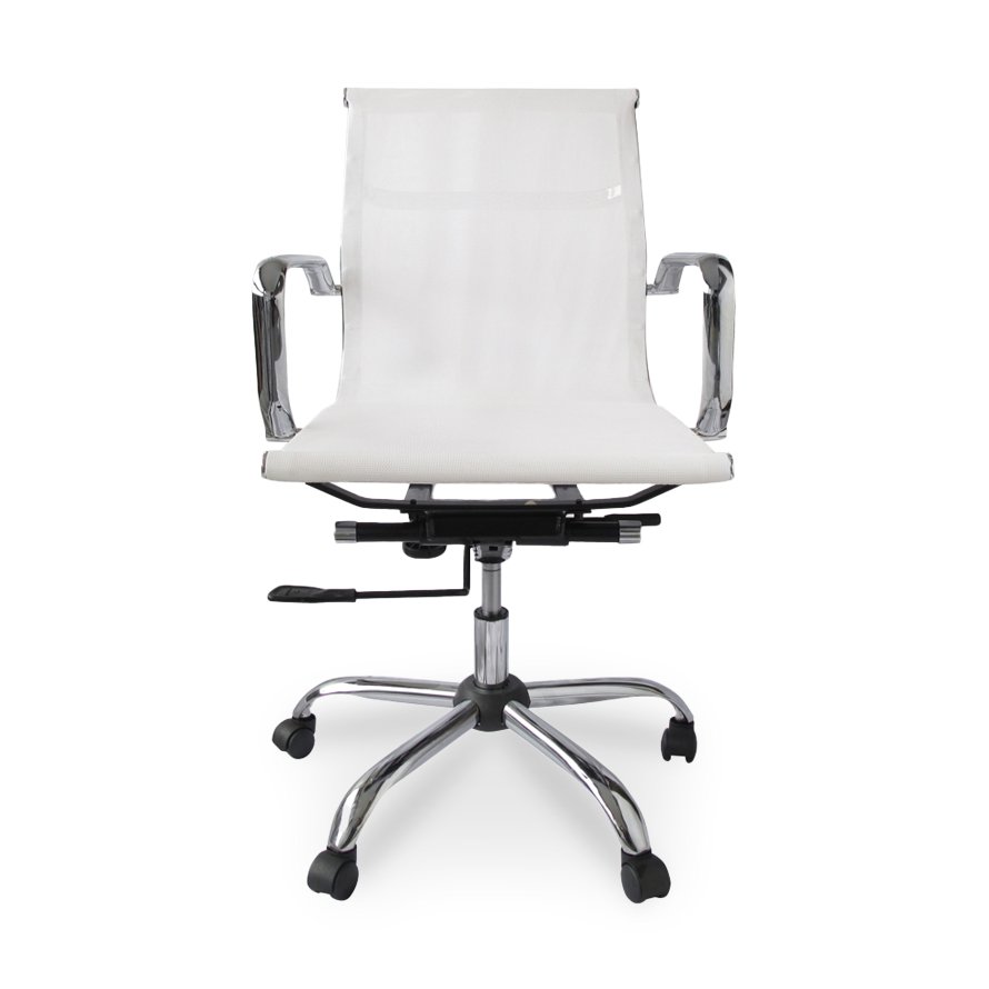 Bureau Low Back Mesh Office Chair – White 11