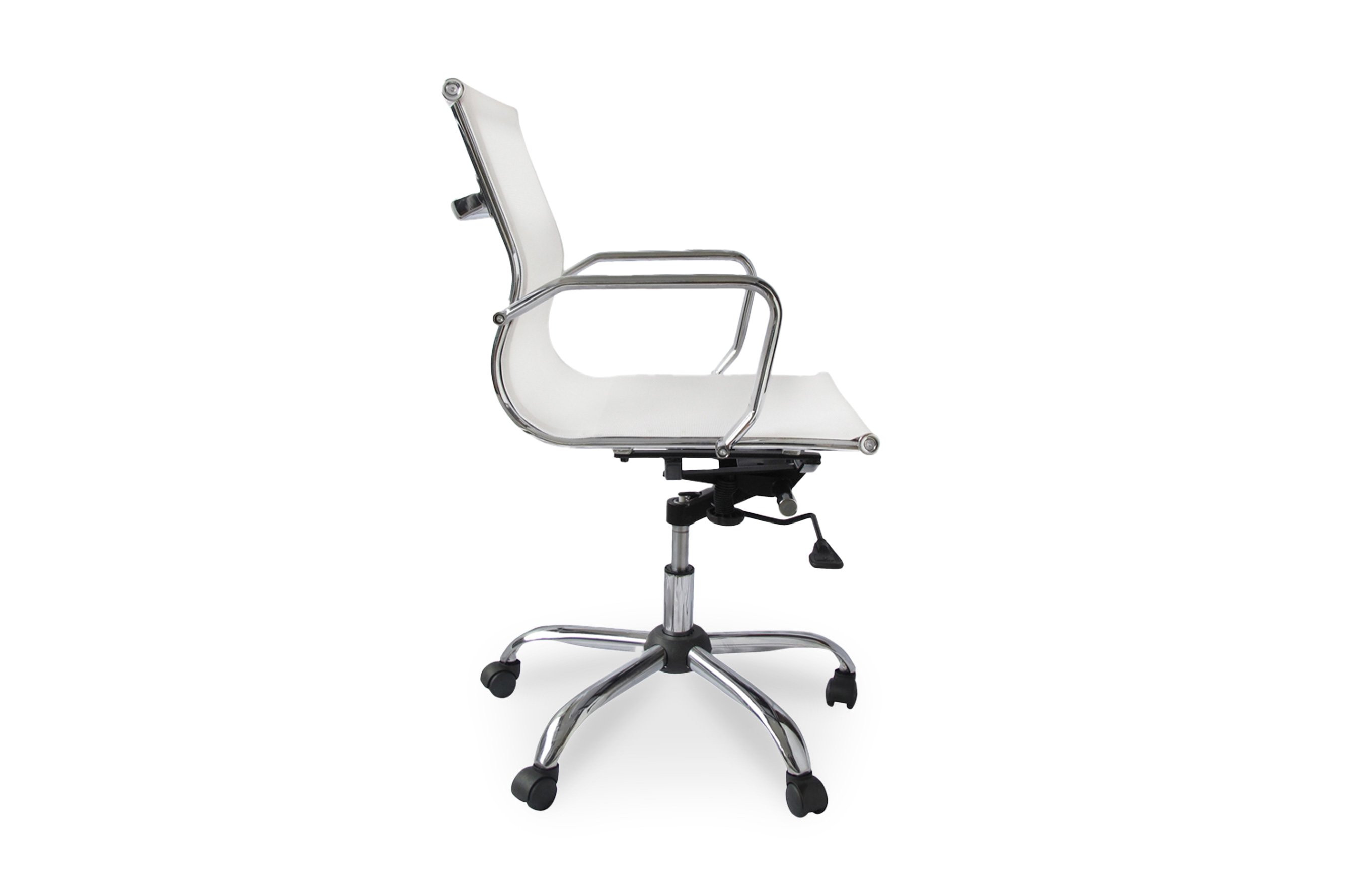 Bureau Low Back Mesh Office Chair – White 3
