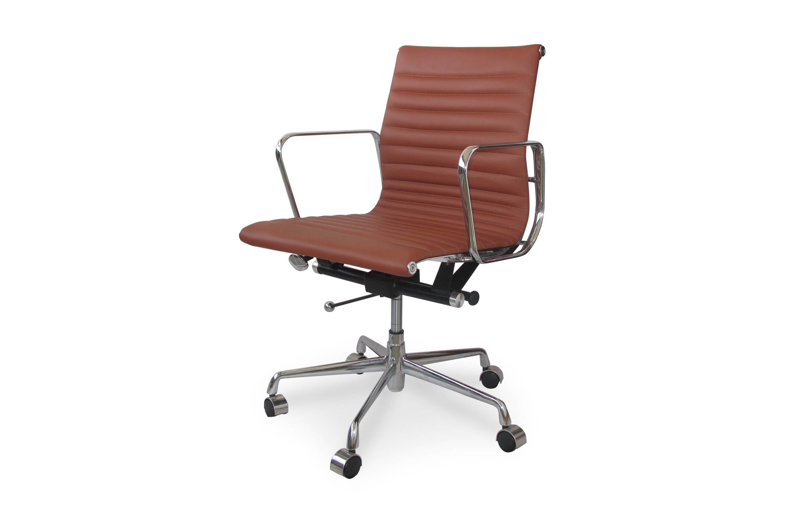 Group Ribbed Low Back Office Chair – Tan 2