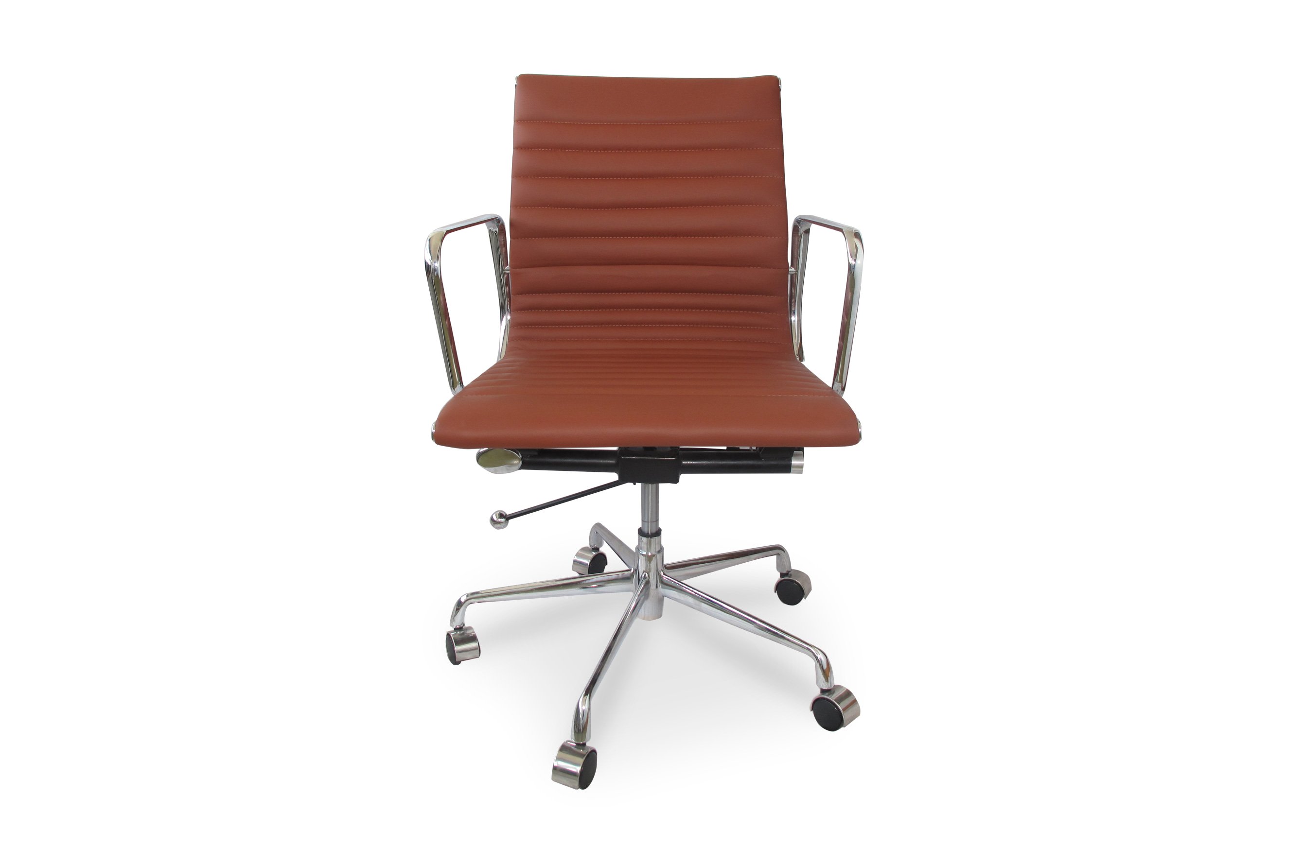 Group Ribbed Low Back Office Chair – Tan 1