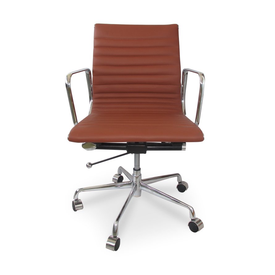 Group Ribbed Low Back Office Chair – Tan 19