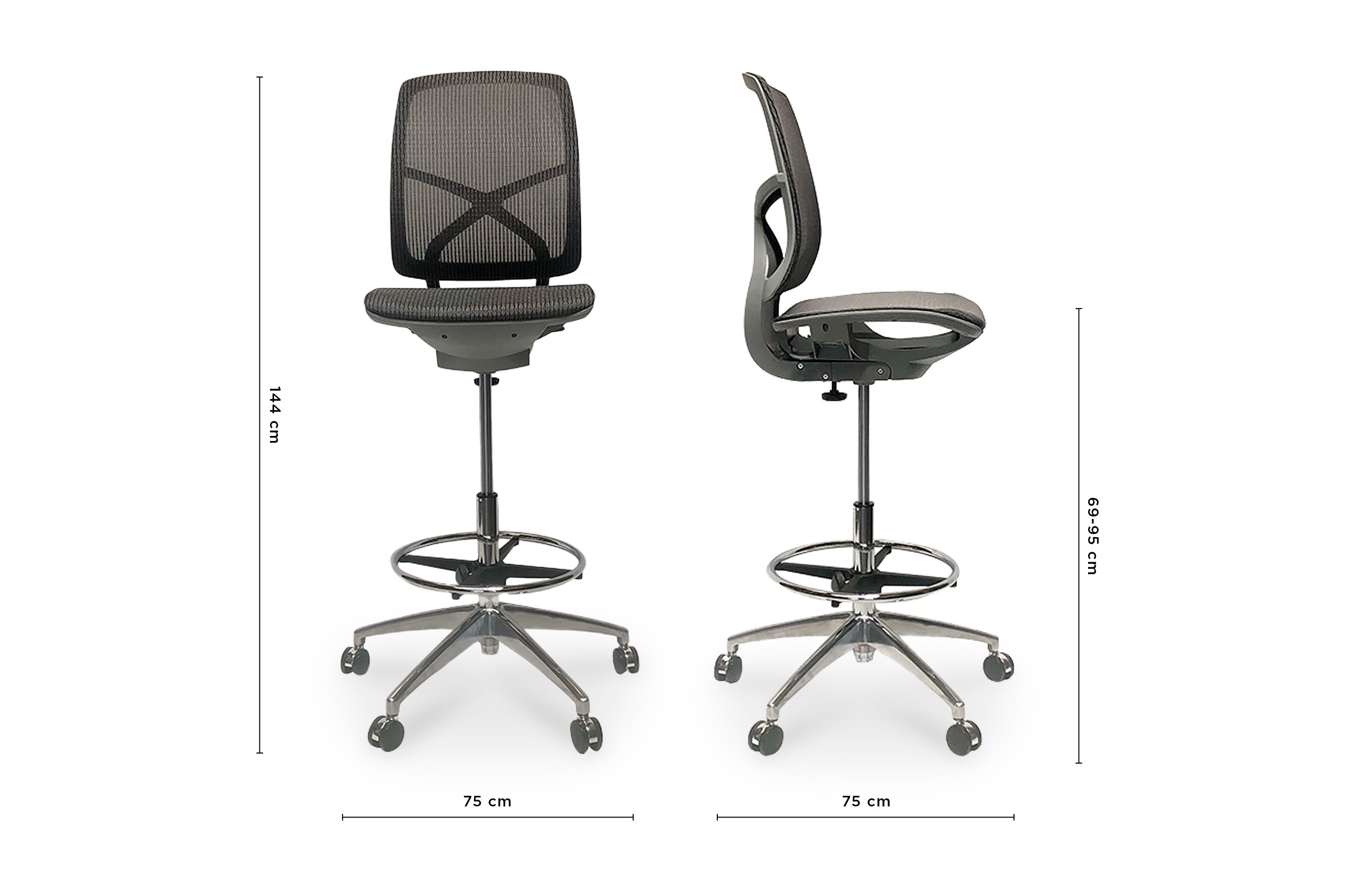 Alta Architectural Office Chair – Grey 6