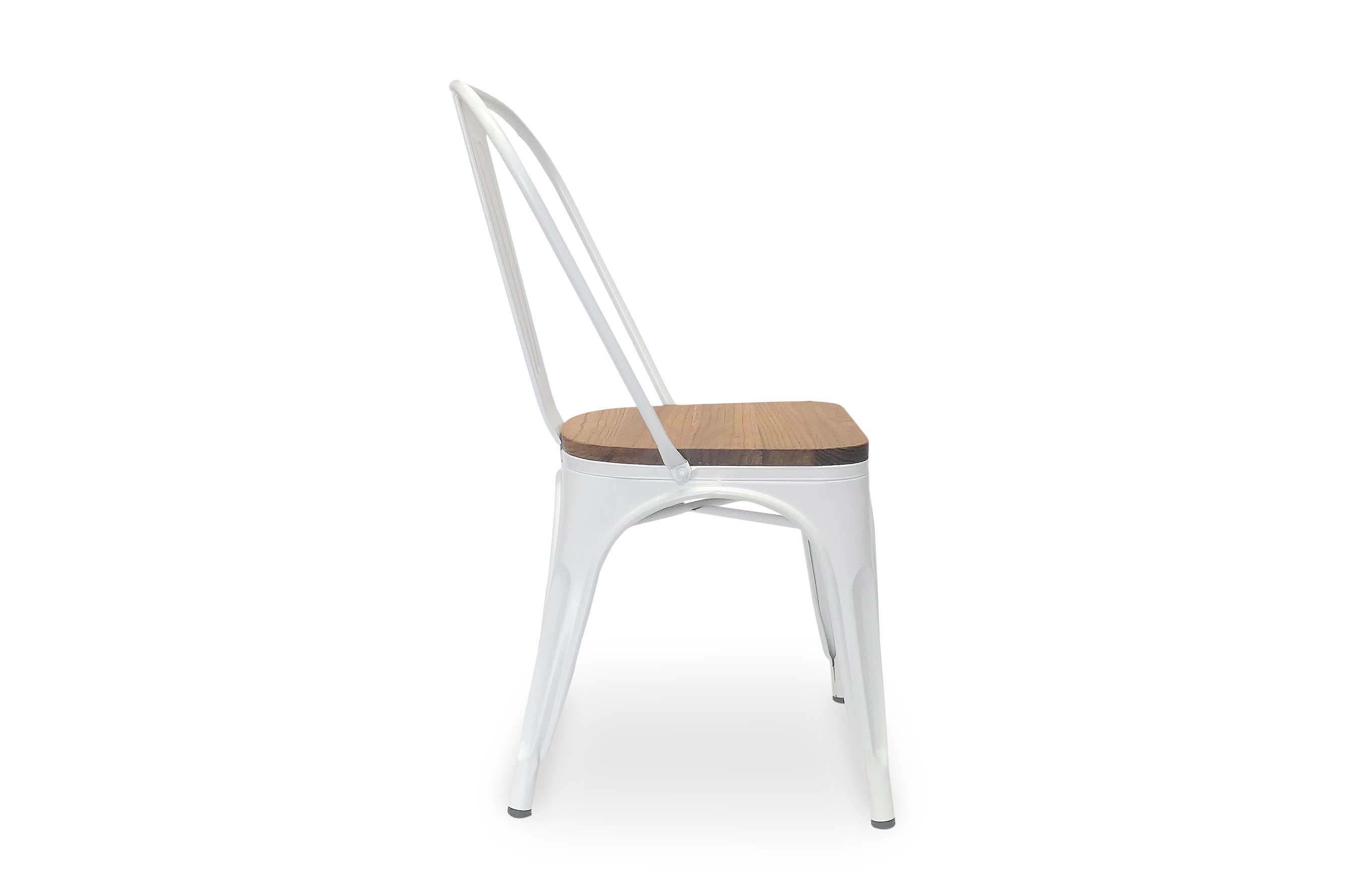 Amelie Chair – Matt White / Natural Elm Wood 3