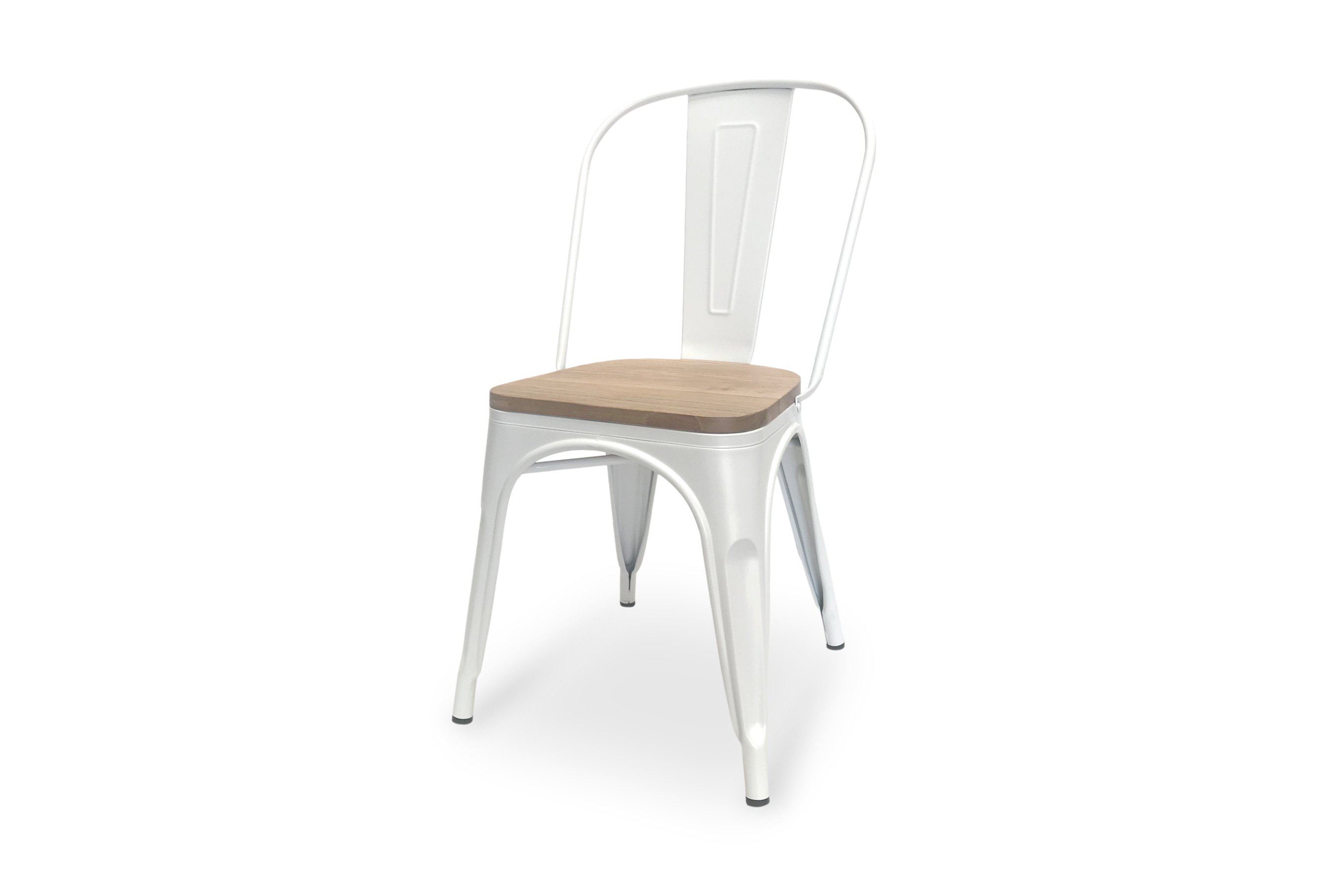 Amelie Chair – Matt White / Natural Elm Wood 2