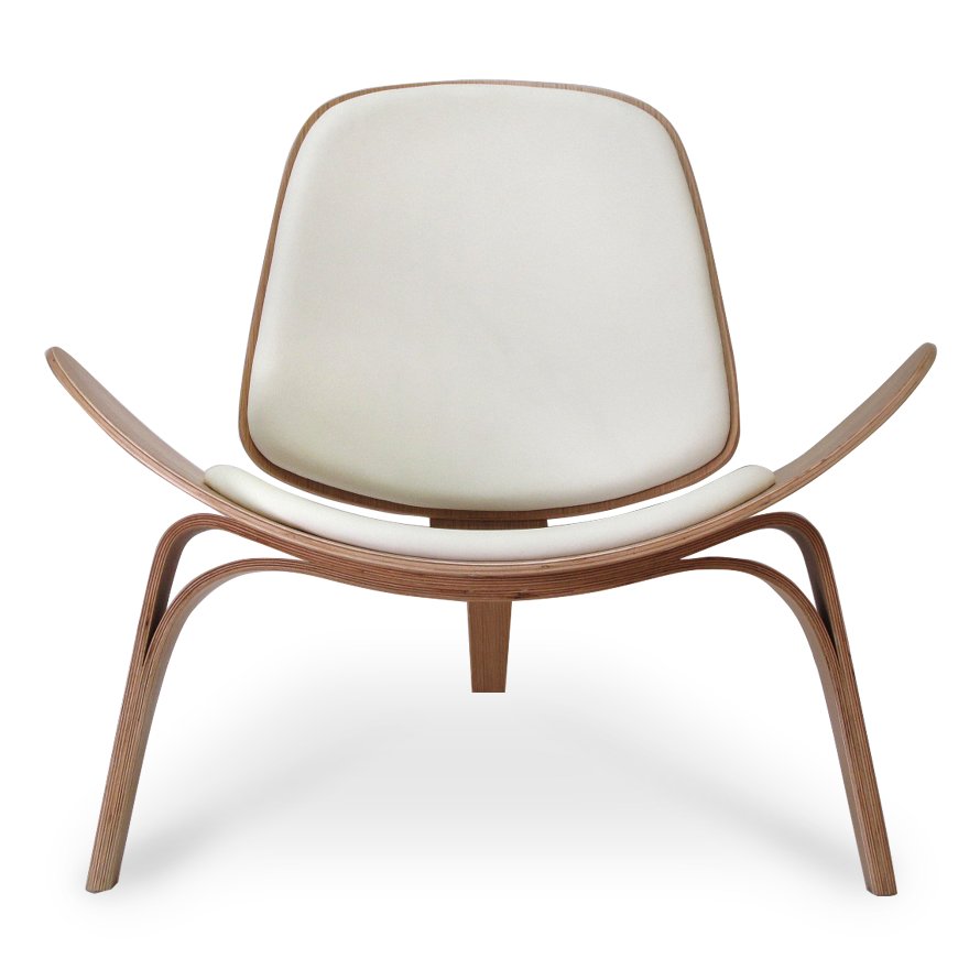 Nordic Wing Chair – Oak / White Leather 19