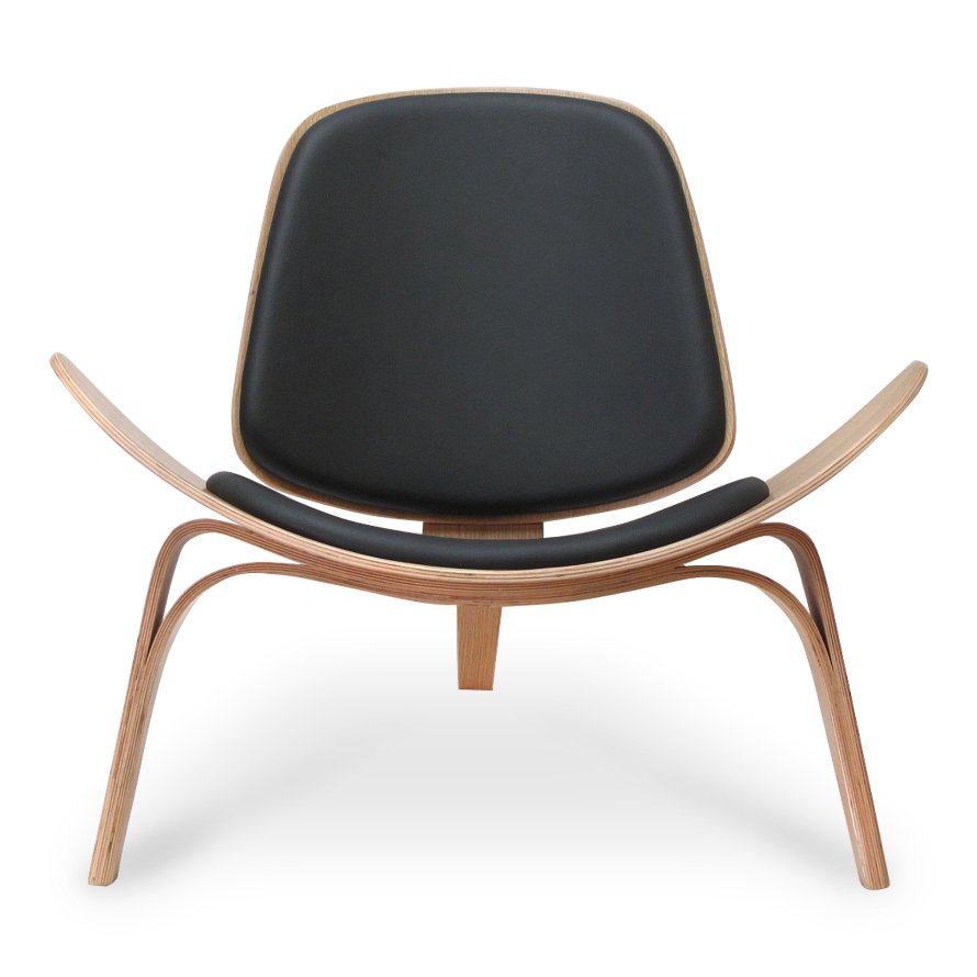 Nordic Wing Chair – Oak / Black Leather 18