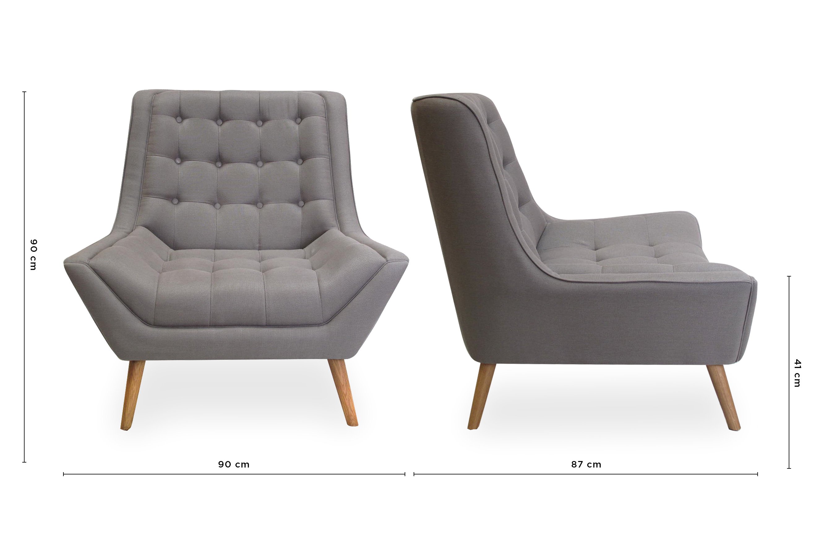 Fitzgerald Chair – Dove Grey 5