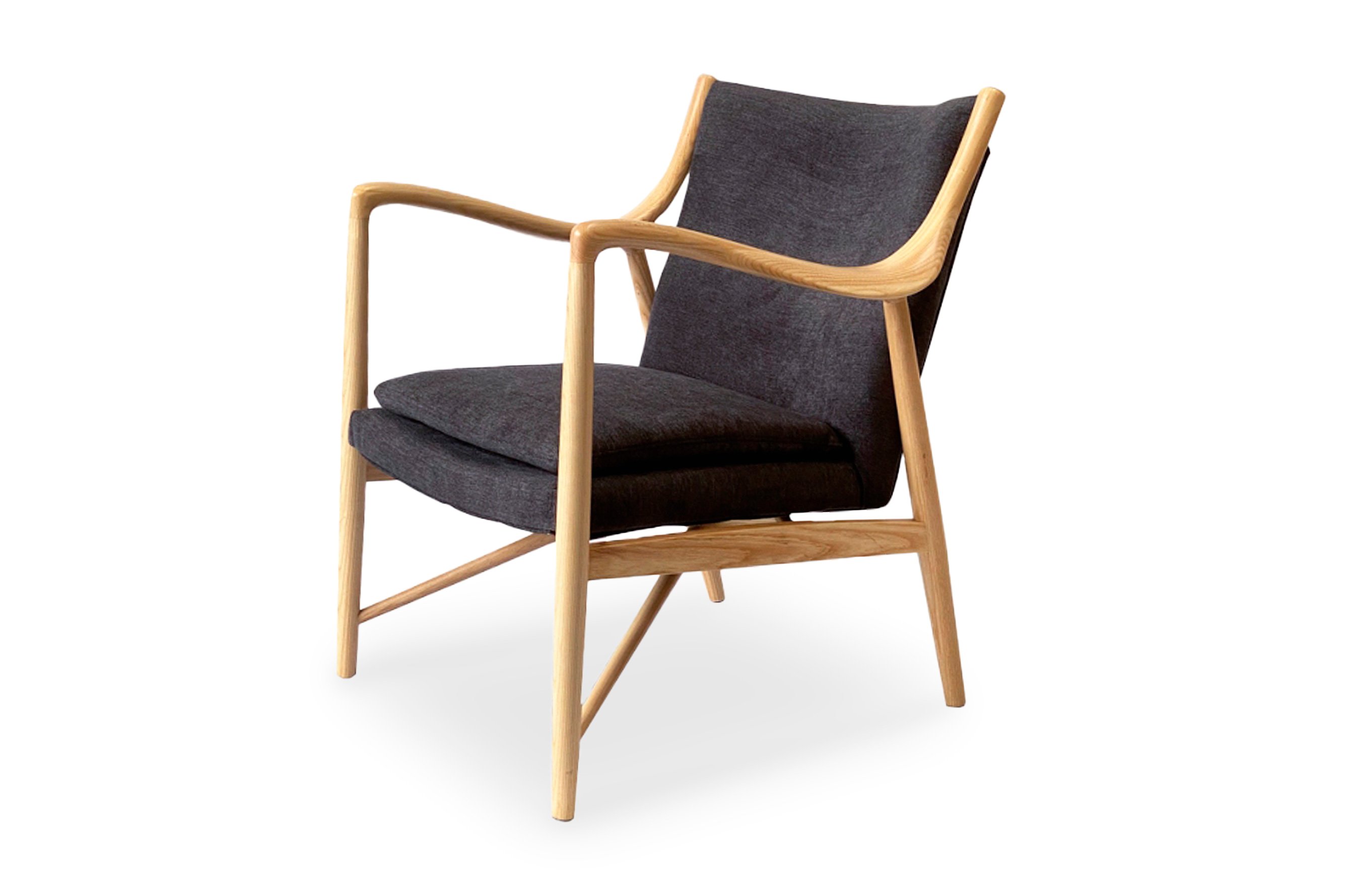 Odin Armchair – Charcoal / Ash Wood 2