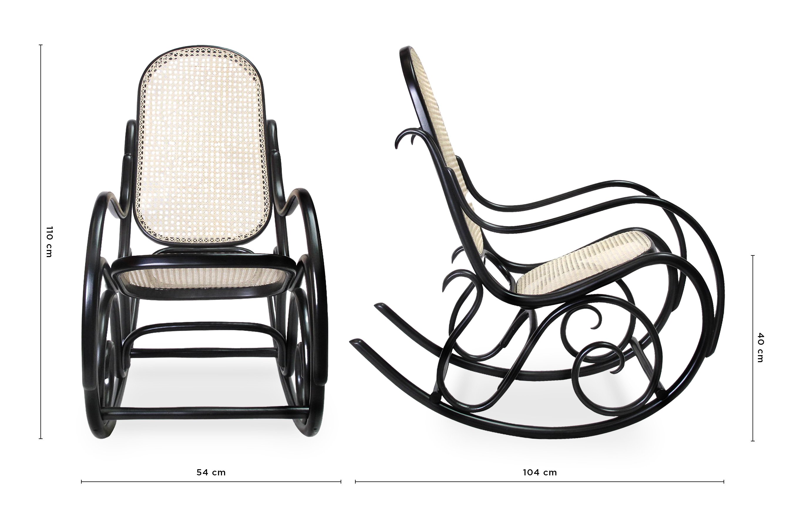 Bentwood Rocking Chair – Black 5