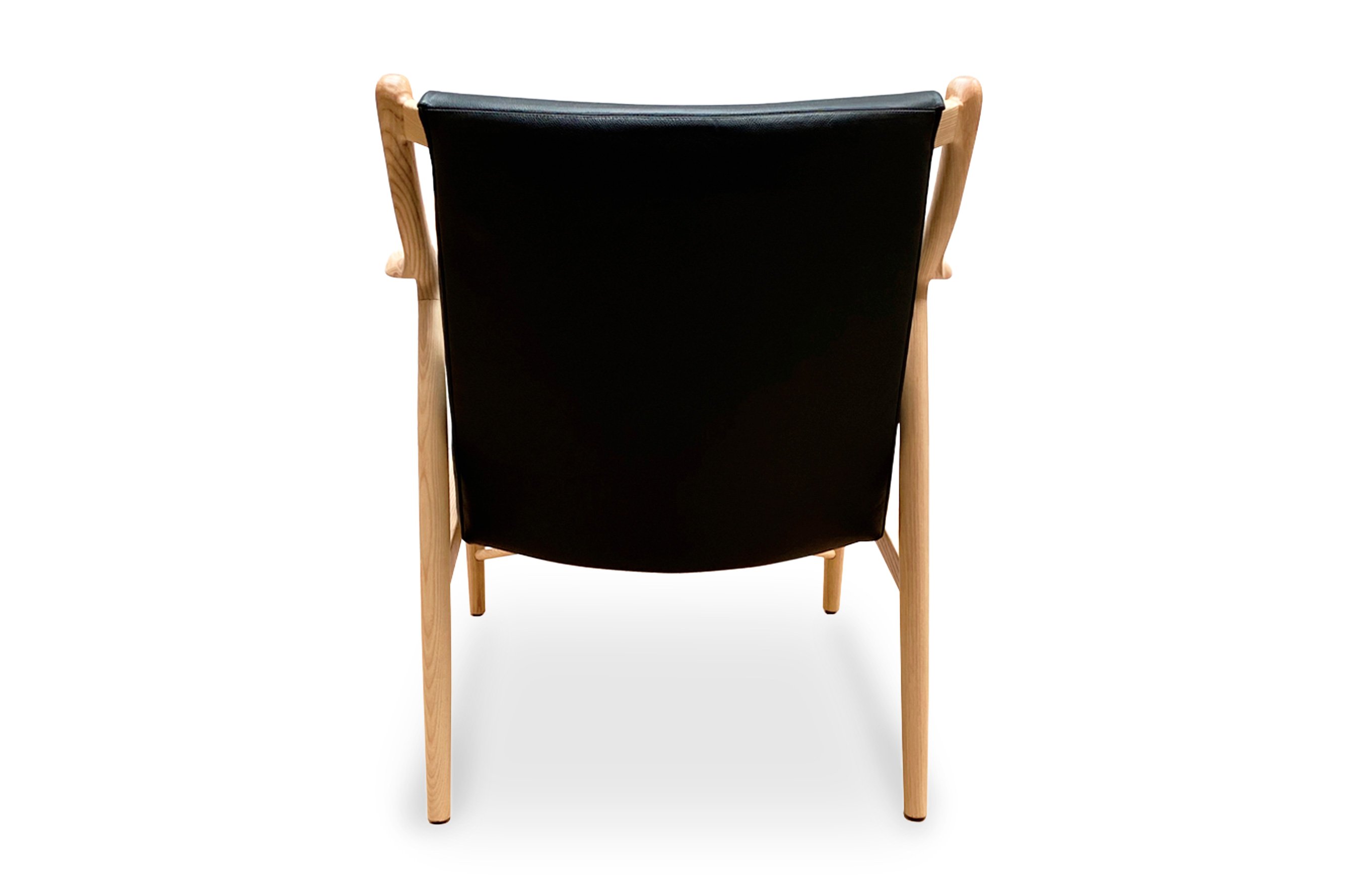 Odin Armchair – Leather Black / Ash Wood 4