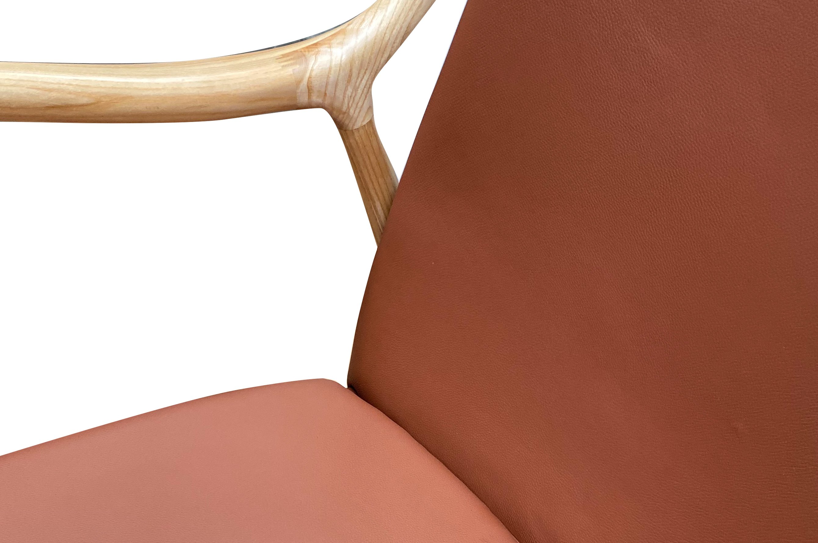 Odin Armchair – Leather Tan / Ash Wood 5