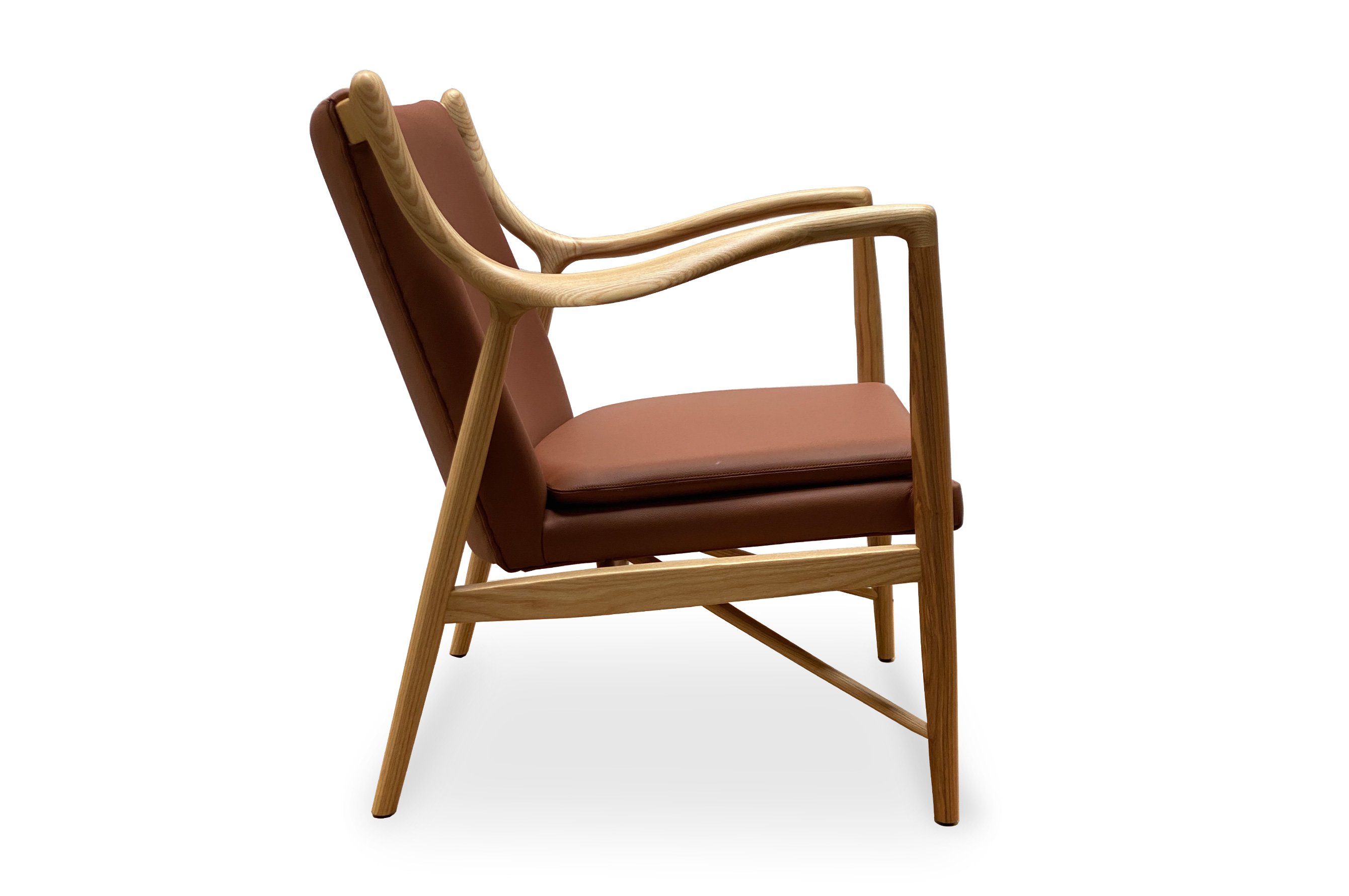 Odin Armchair – Leather Tan / Ash Wood 3
