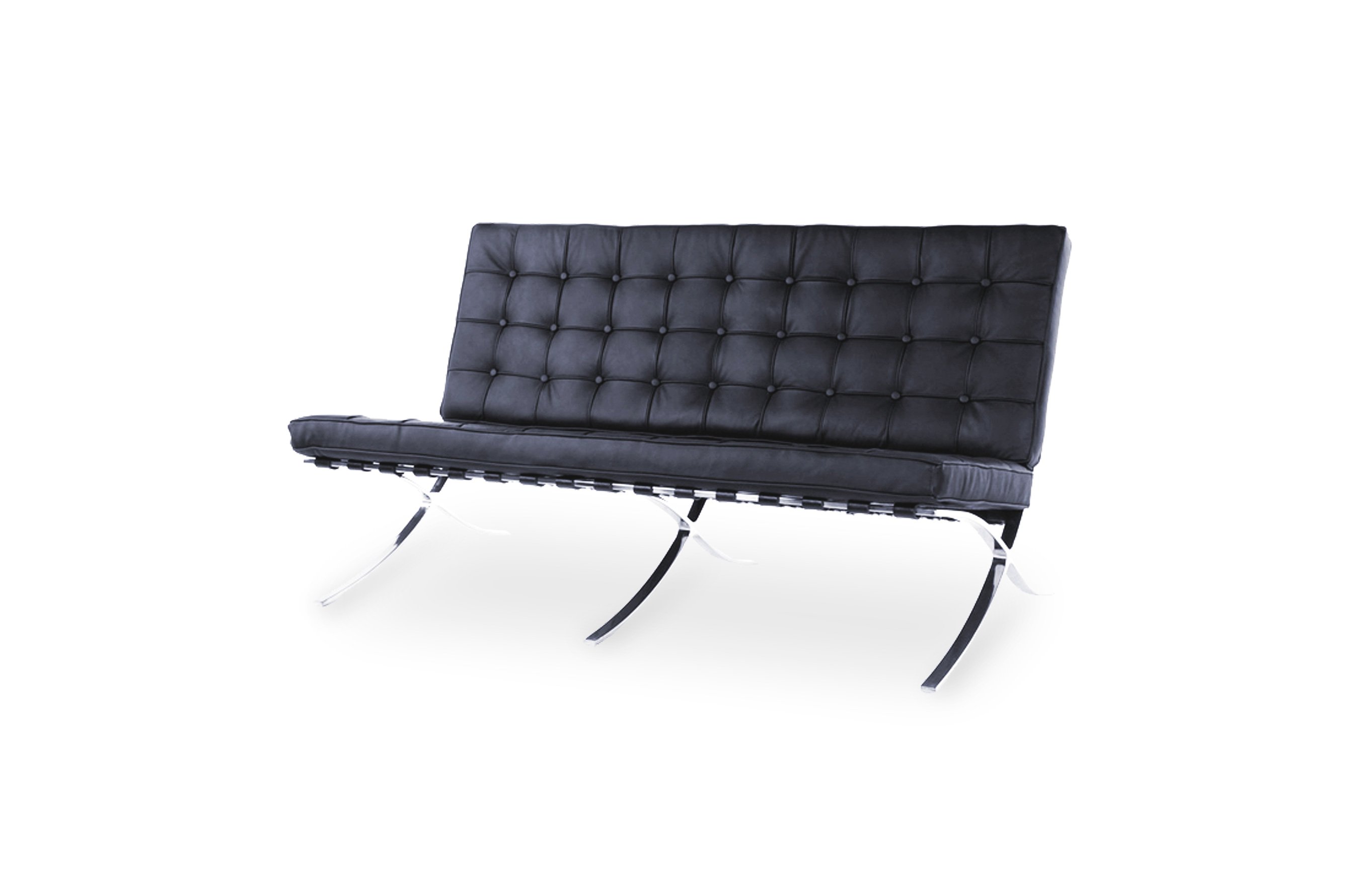 Replica Barcelona 2 Seater Sofa – Black 2