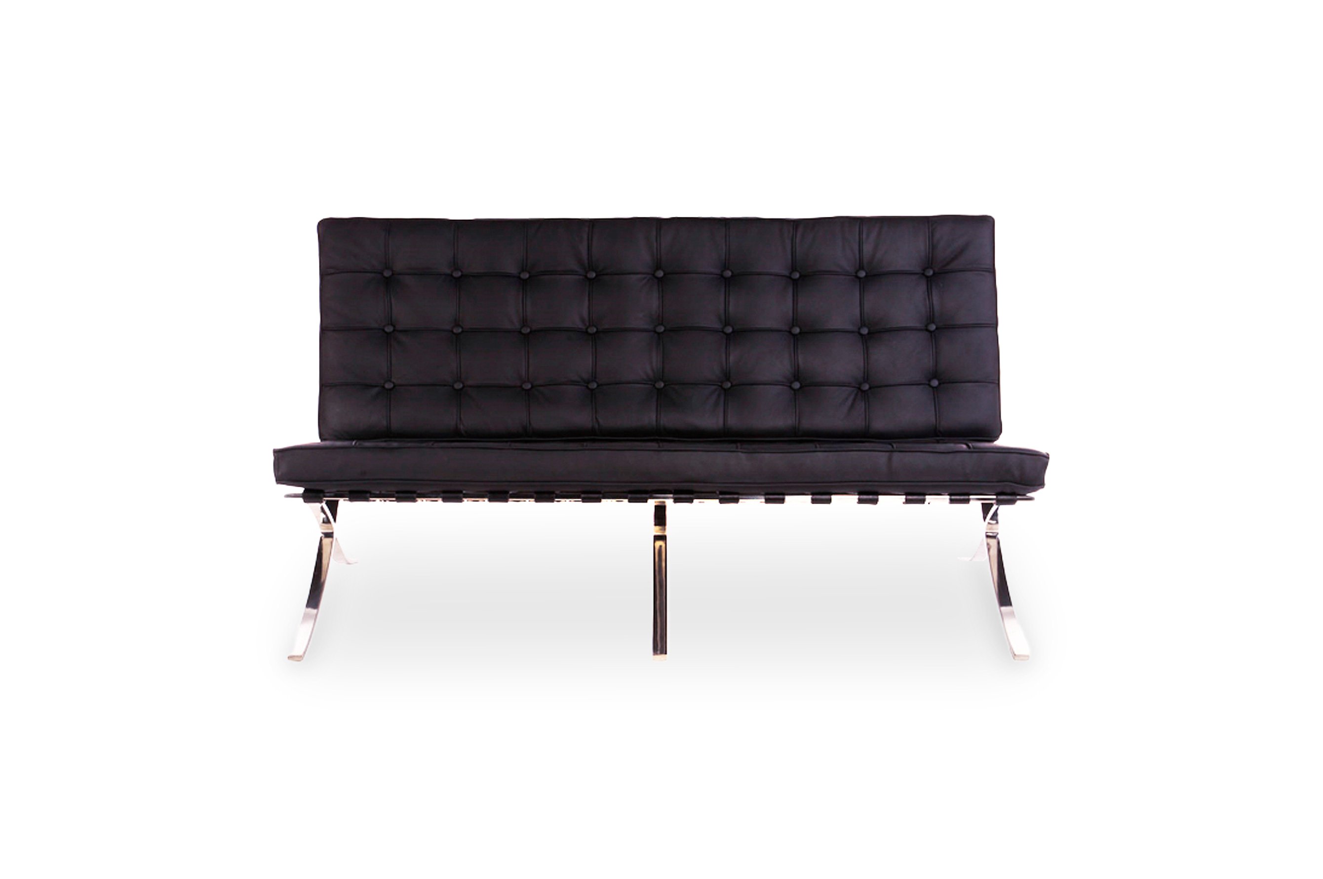 Replica Barcelona 2 Seater Sofa – Black 1
