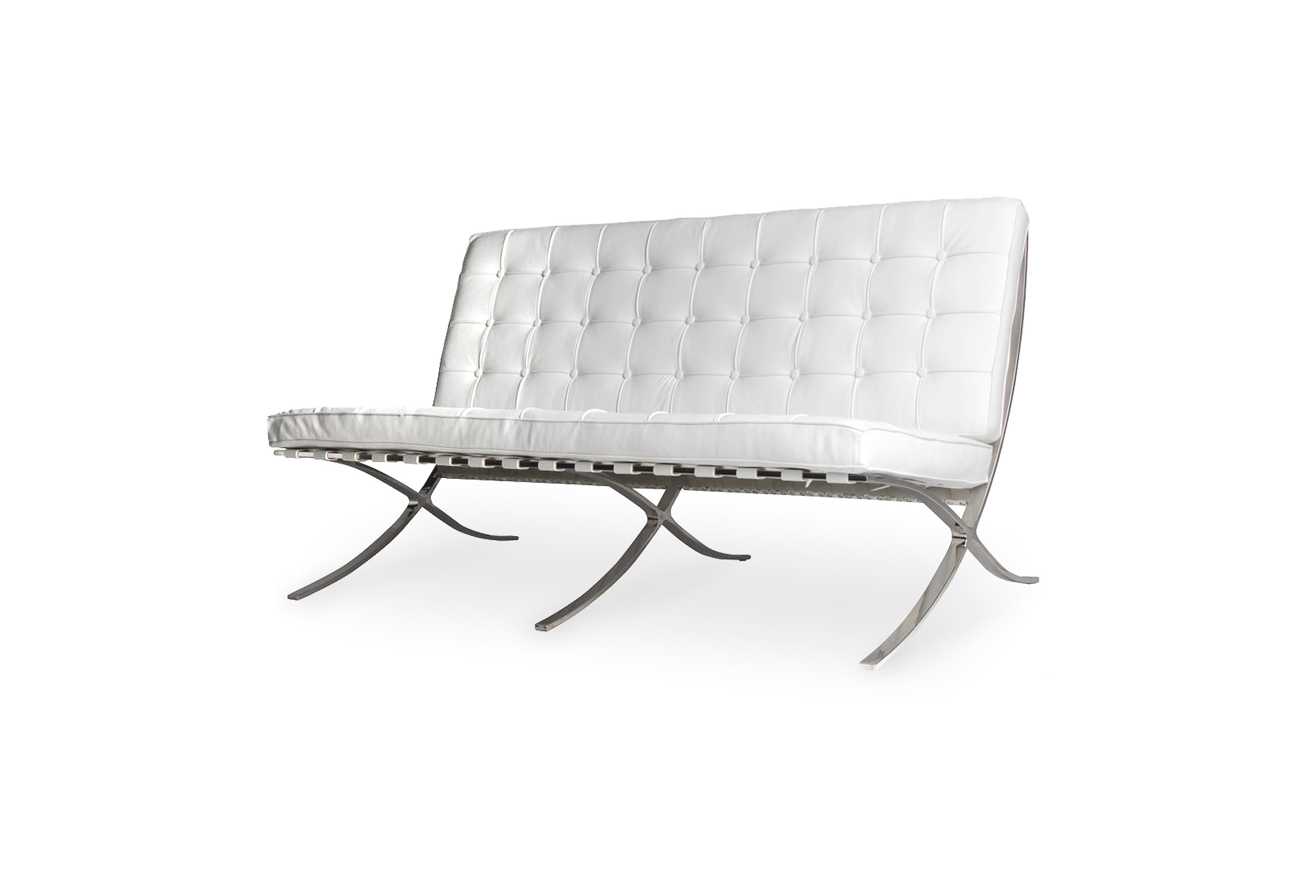 Replica Barcelona 2 Seater Sofa – White 2