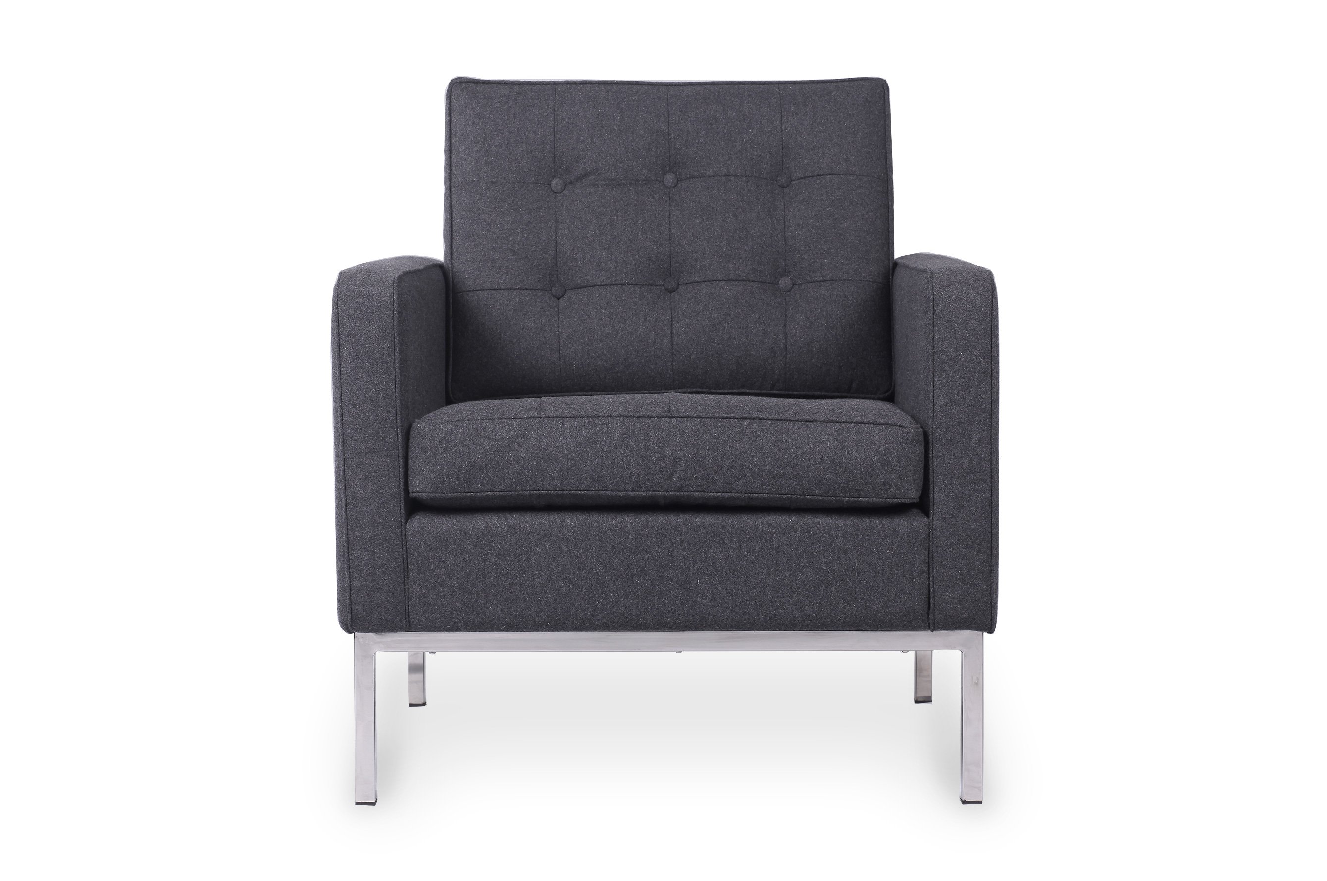 Replica Florence Knoll Armchair – Charcoal 1