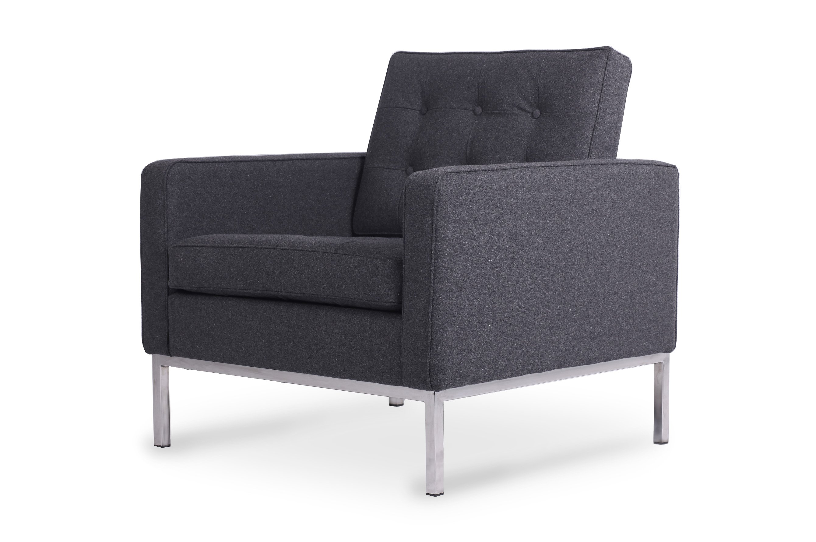 Replica Florence Knoll Armchair – Charcoal 2