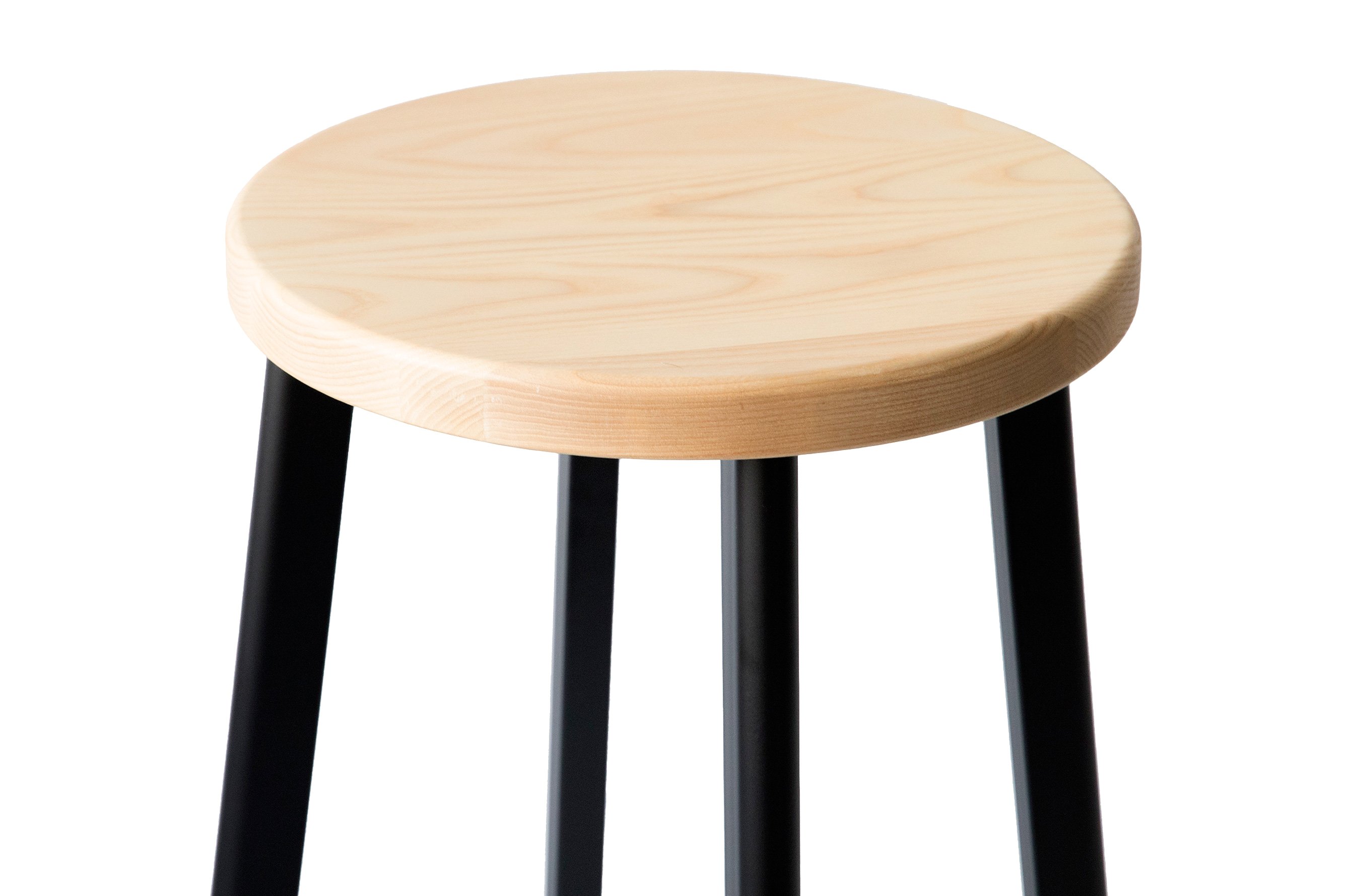 Jonty Barstool 66cm – Matt Black / Ash Wood Seat 4